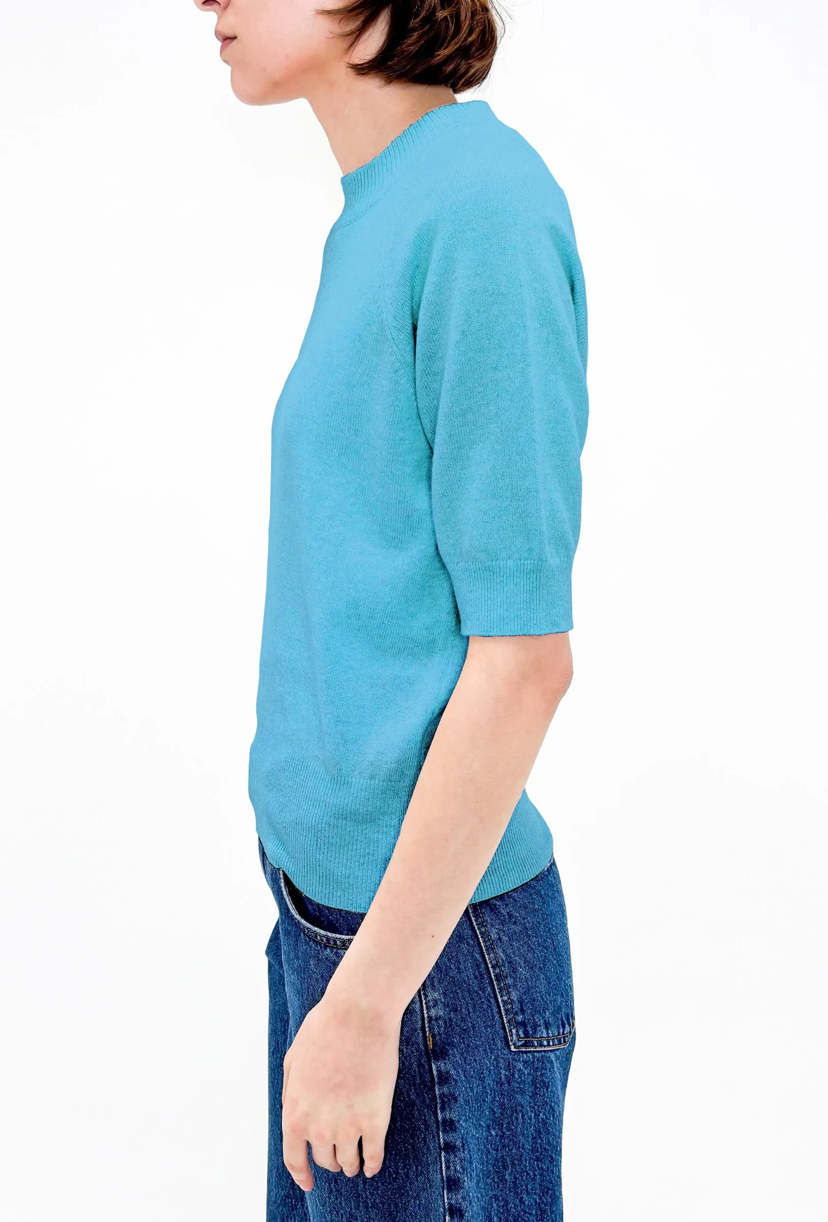 Light Cashmere Pullover, Turquoise sold by ODEEH product image thumbnail 2