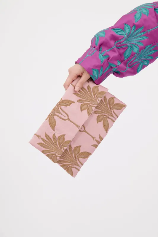 Matelassè Palms Tasche, Rosequartz made by ODEEH