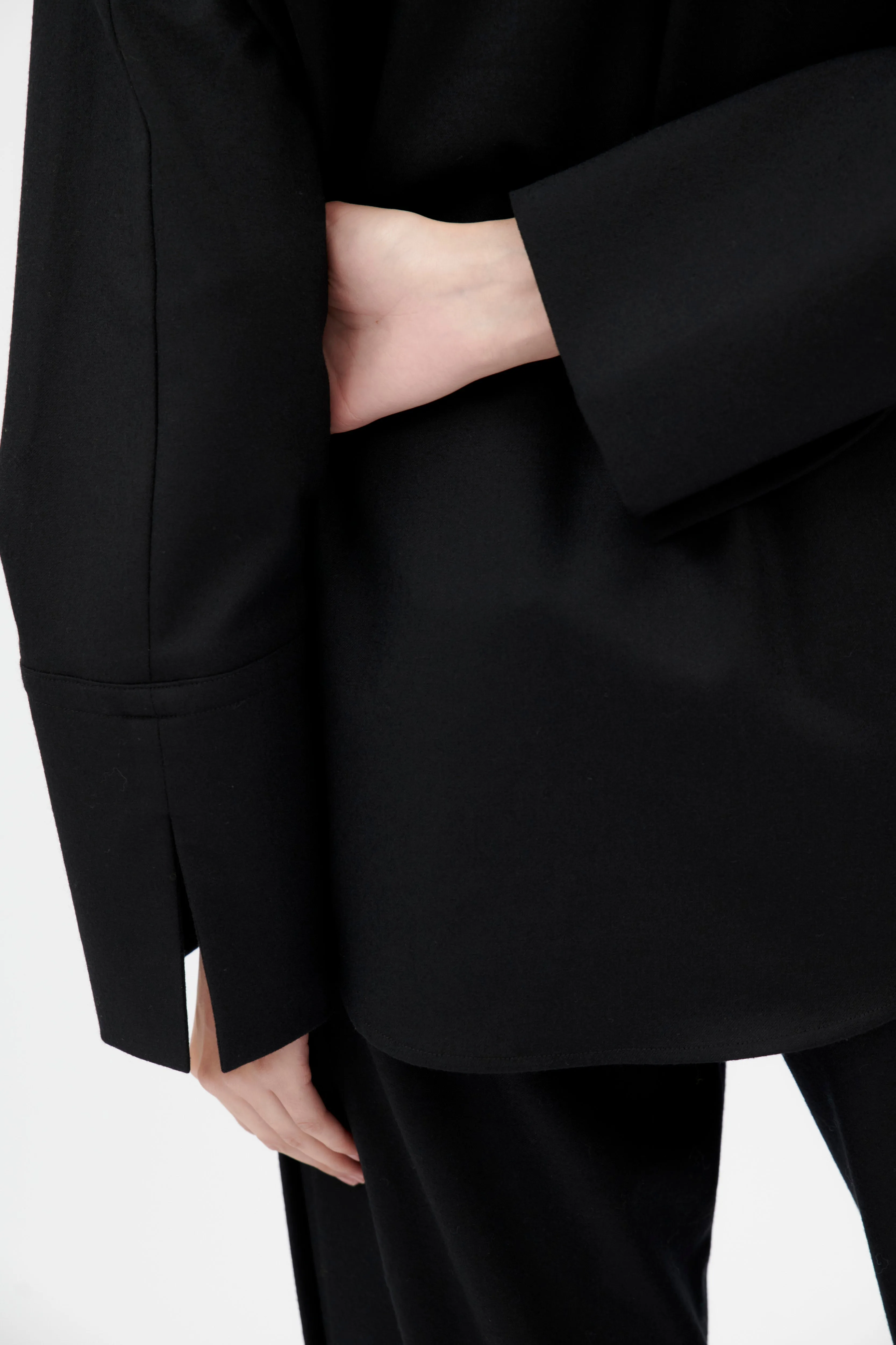 Flannel Bluse, Jet Black sold by ODEEH product image thumbnail 4