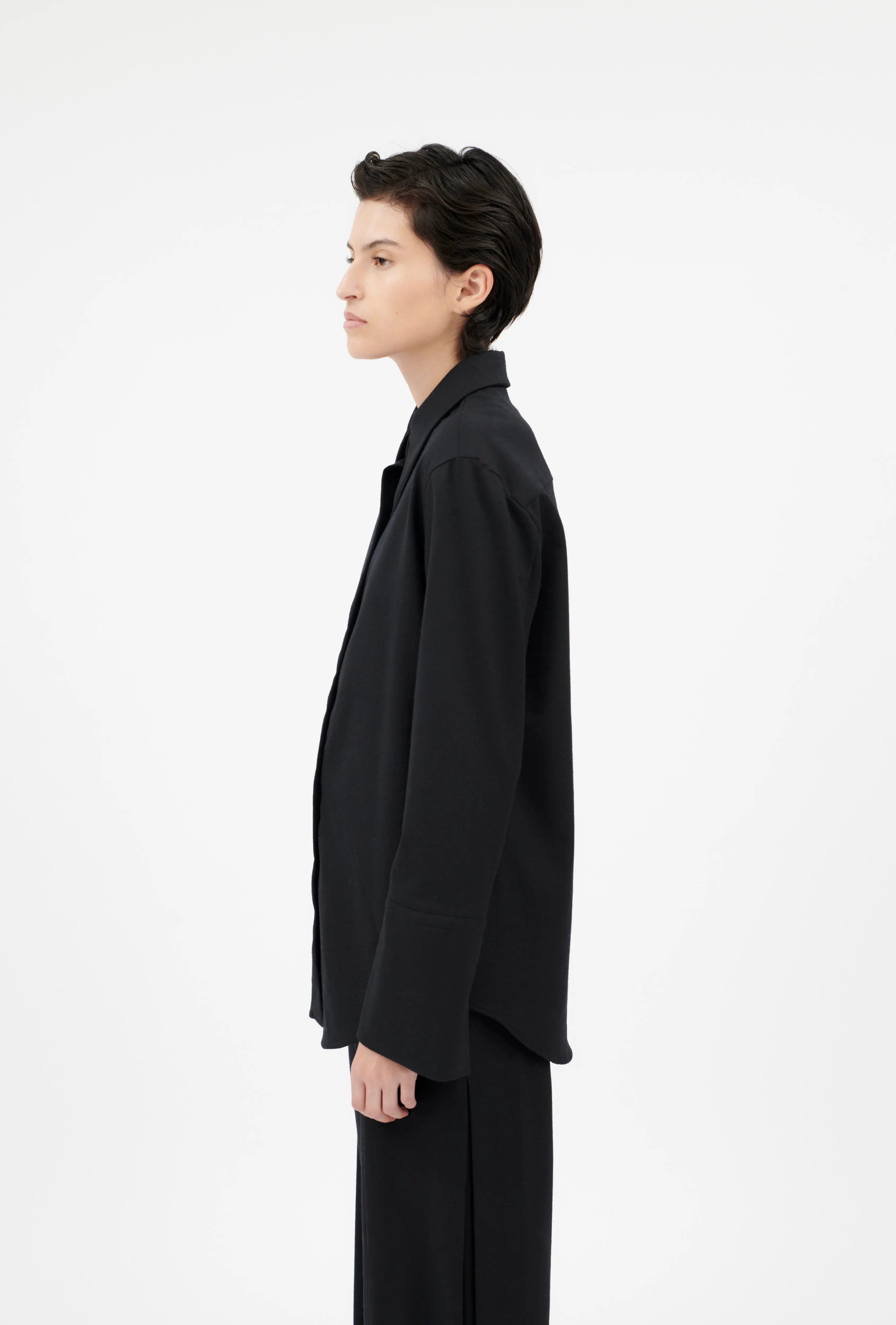 Flannel Bluse, Jet Black sold by ODEEH product image thumbnail 2