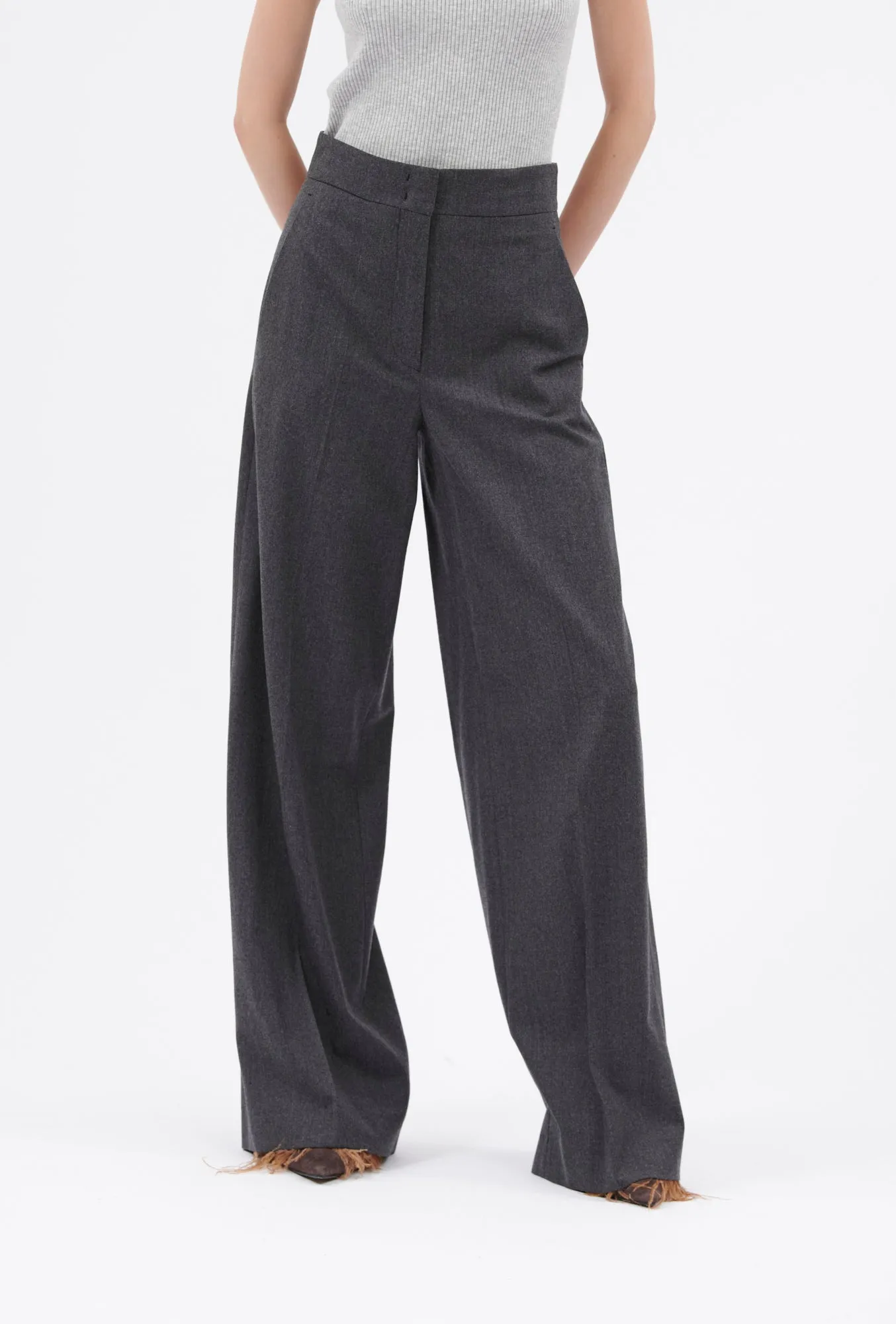 Flannel Hose, Granite sold by ODEEH