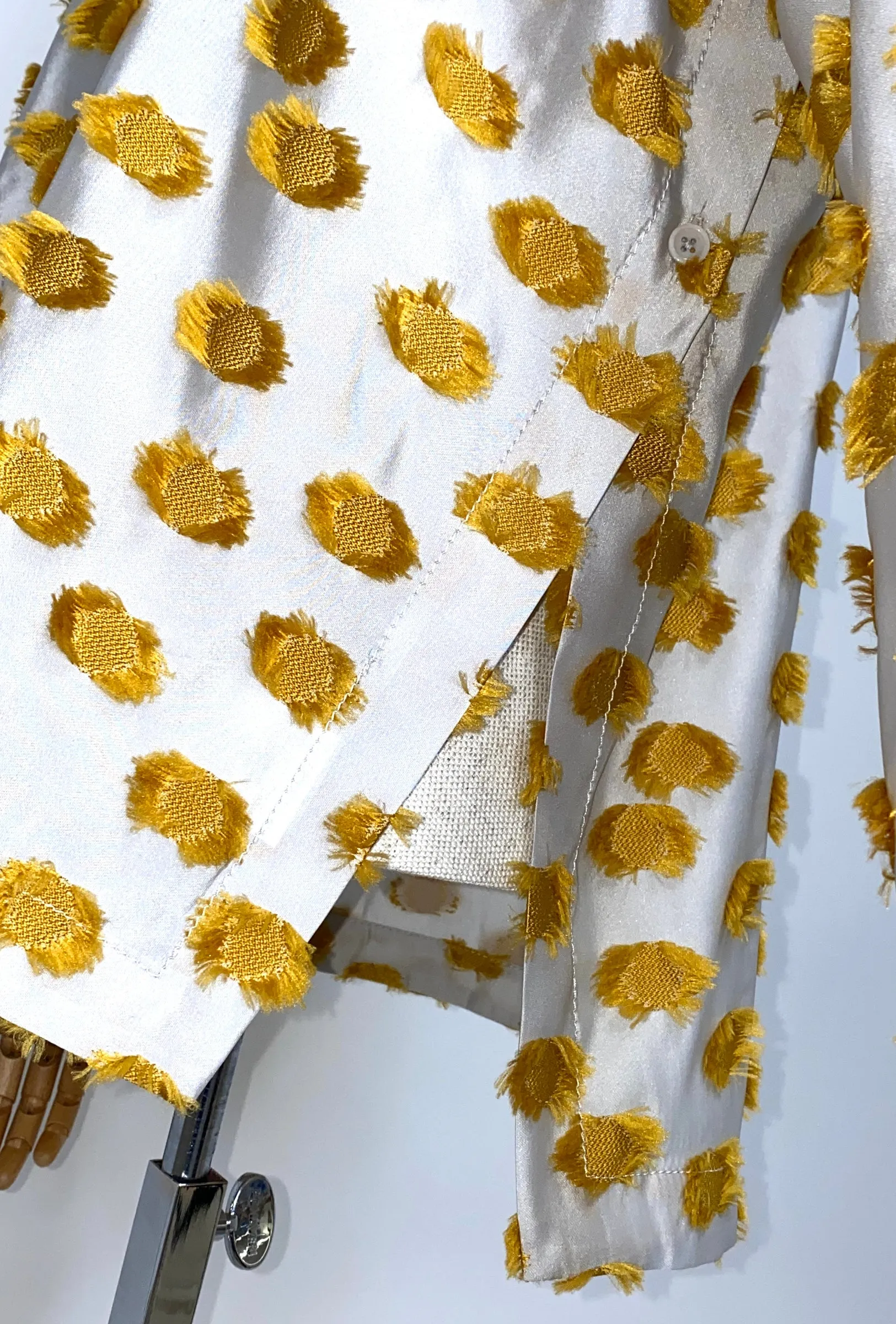 Filcoupé Dots Bluse, Jade Yellow sold by ODEEH product image thumbnail 5