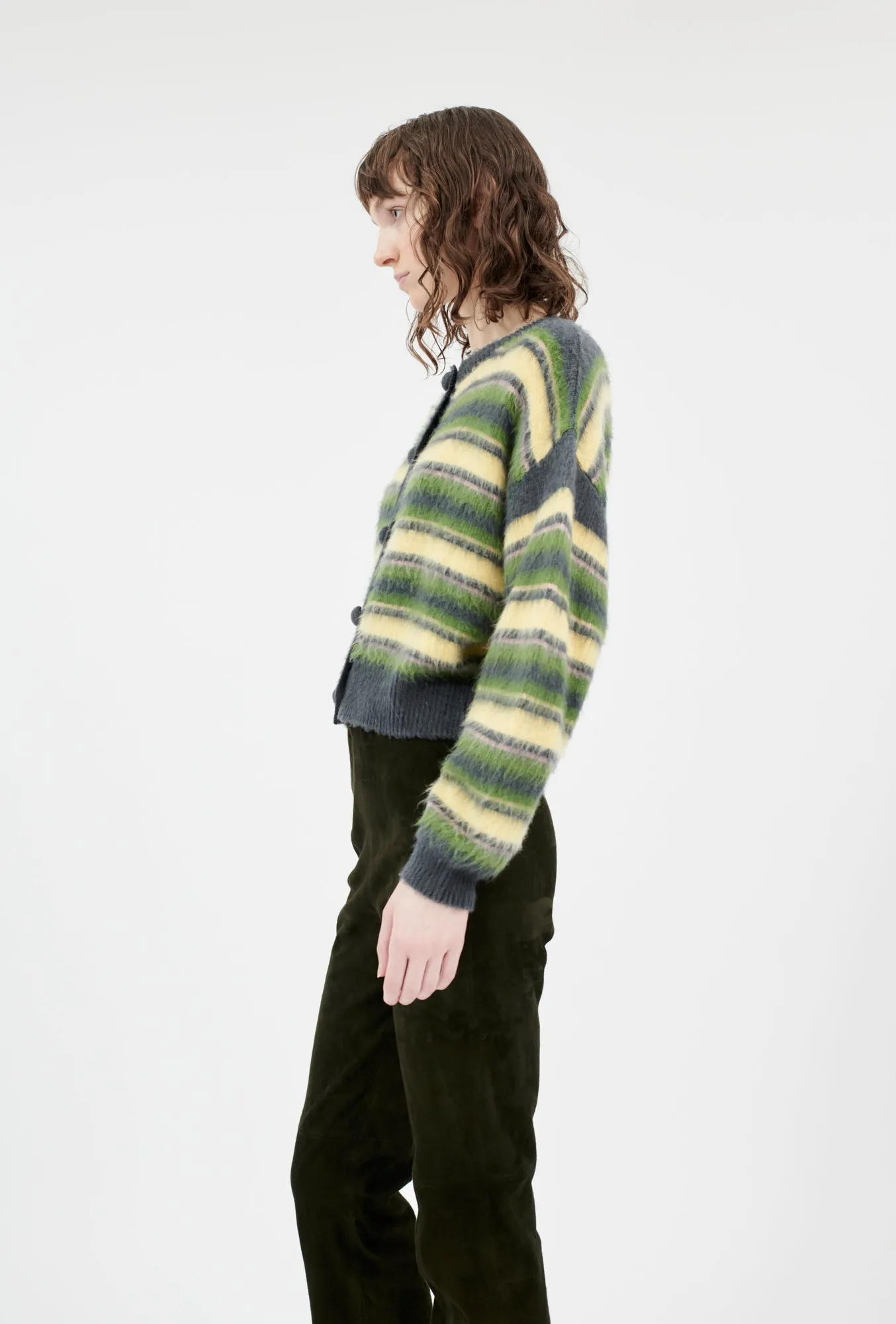 Brushed Wool Mix Cardigan, Multicolor sold by ODEEH product image thumbnail 2