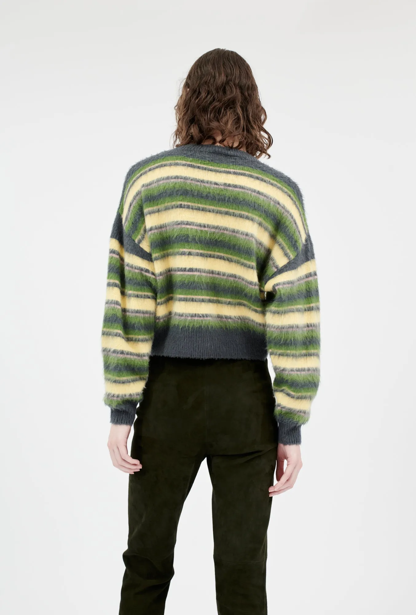 Brushed Wool Mix Cardigan, Multicolor sold by ODEEH product image thumbnail 3