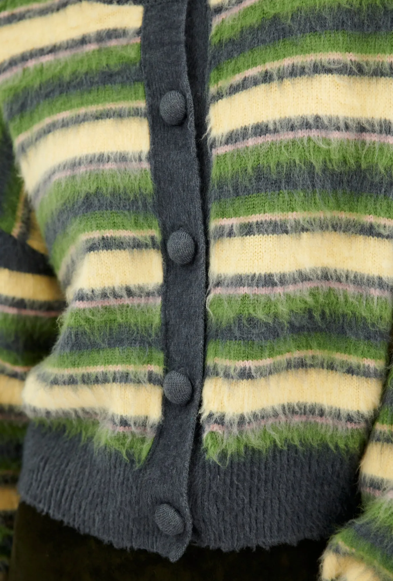Brushed Wool Mix Cardigan, Multicolor sold by ODEEH product image thumbnail 4