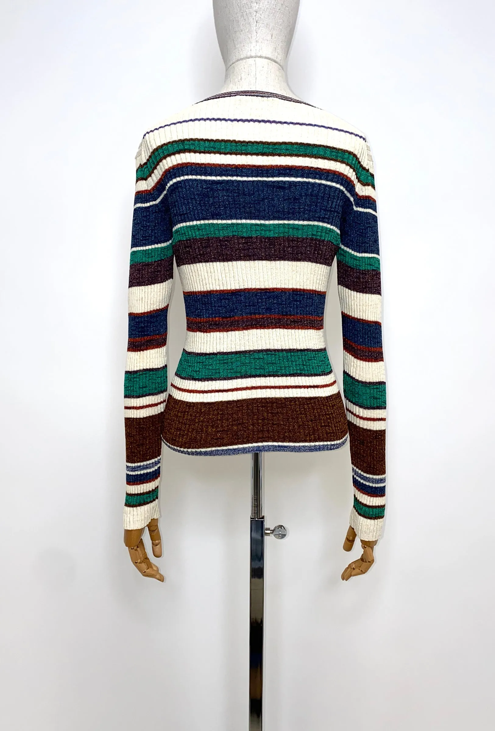 Cotton Linen Crepe Cardigan, Heather Blue sold by ODEEH product image thumbnail 3