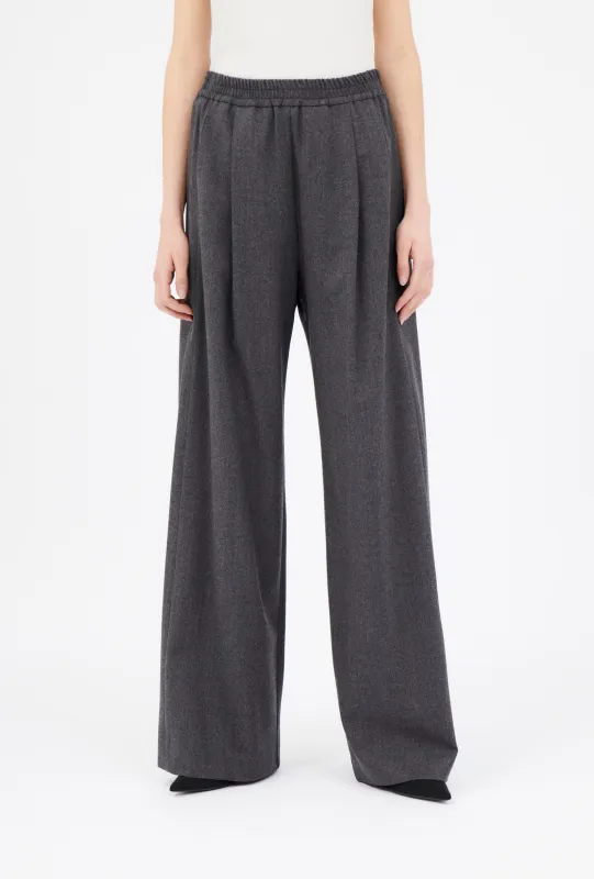 Stretch Flannel Hose, Granite sold by ODEEH