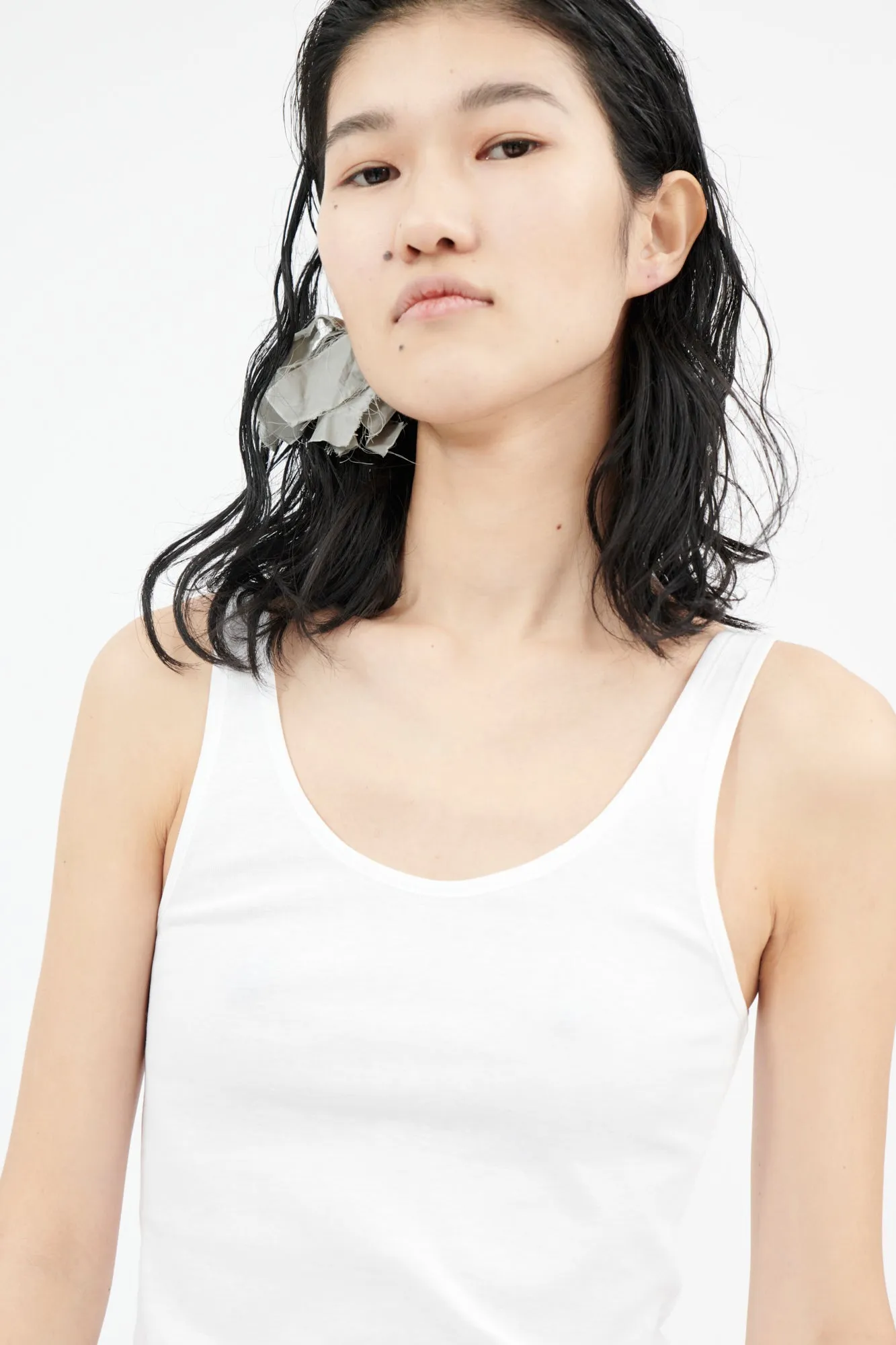 Organic Cotton Rib Jersey Top, Milk sold by ODEEH product image thumbnail 5