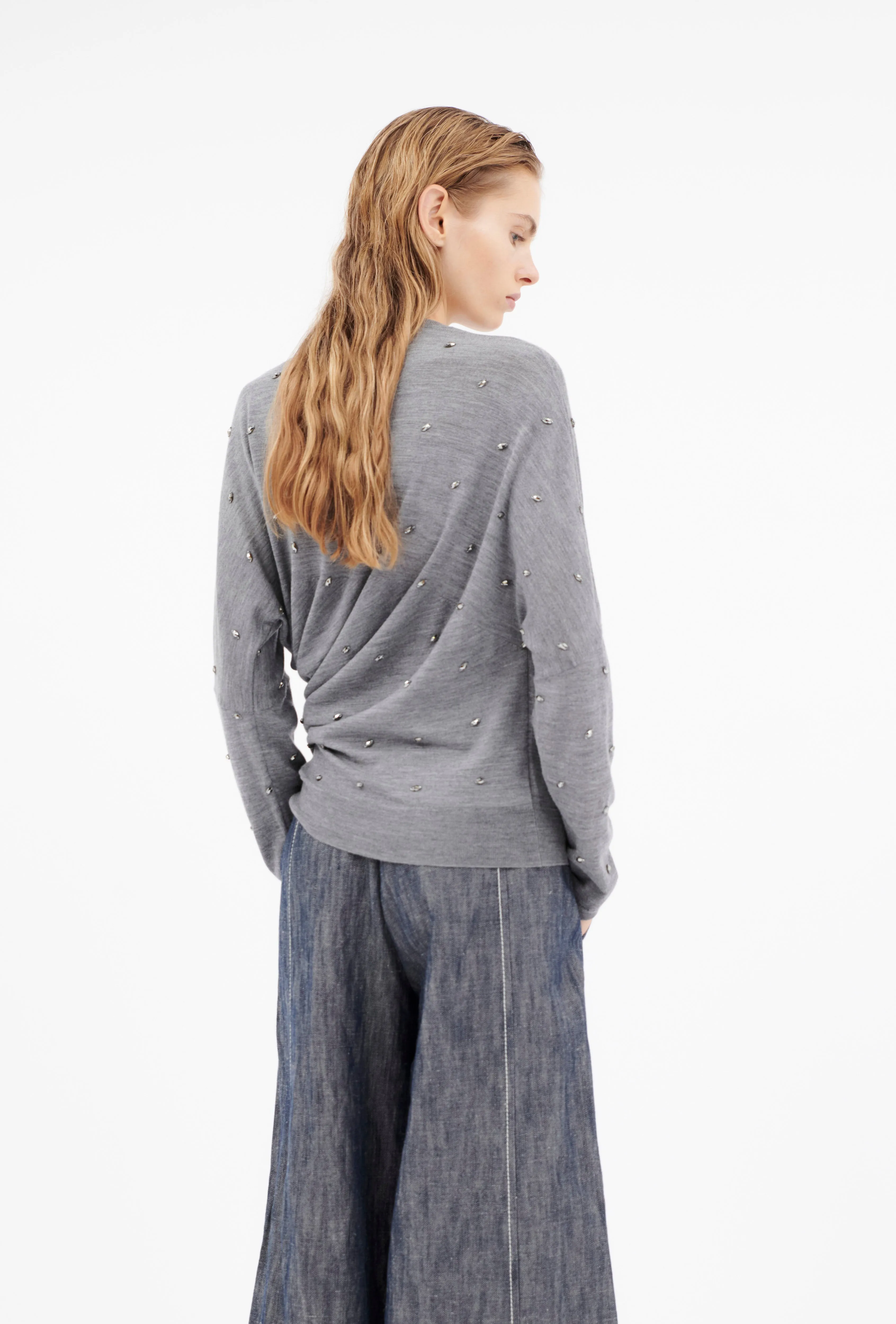 Merino Extrafine Pullover, Heather Grey sold by ODEEH product image thumbnail 4