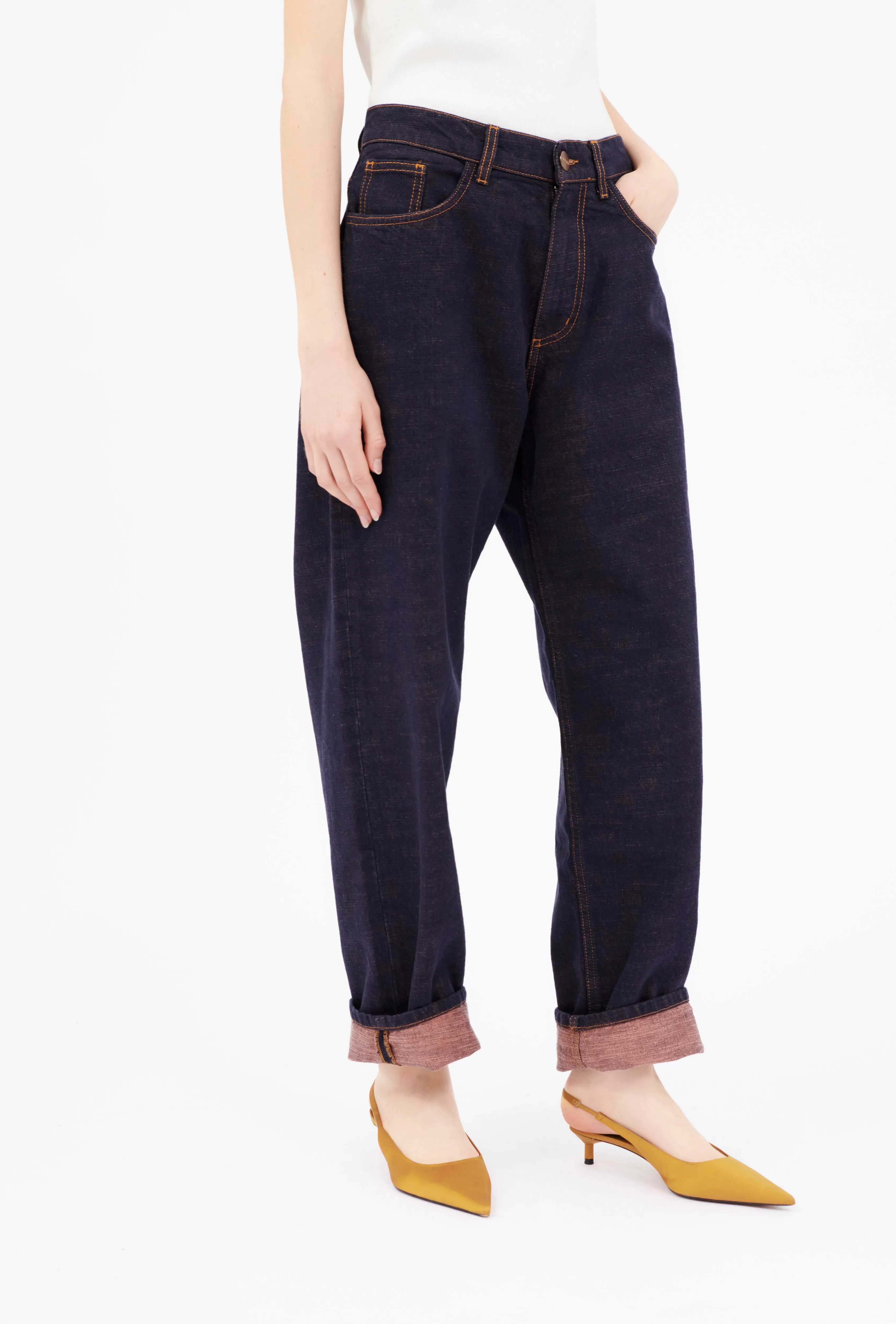 Coloured Denim Jeans, Marine sold by ODEEH product image thumbnail 2