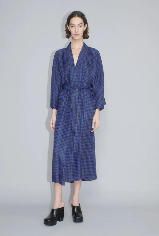 Graphic Hounds Tooth Kimono, Admiral made by ODEEH