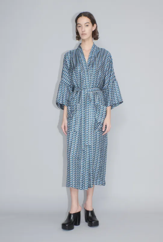 Braided Graphics Kimono, Acqua made by ODEEH