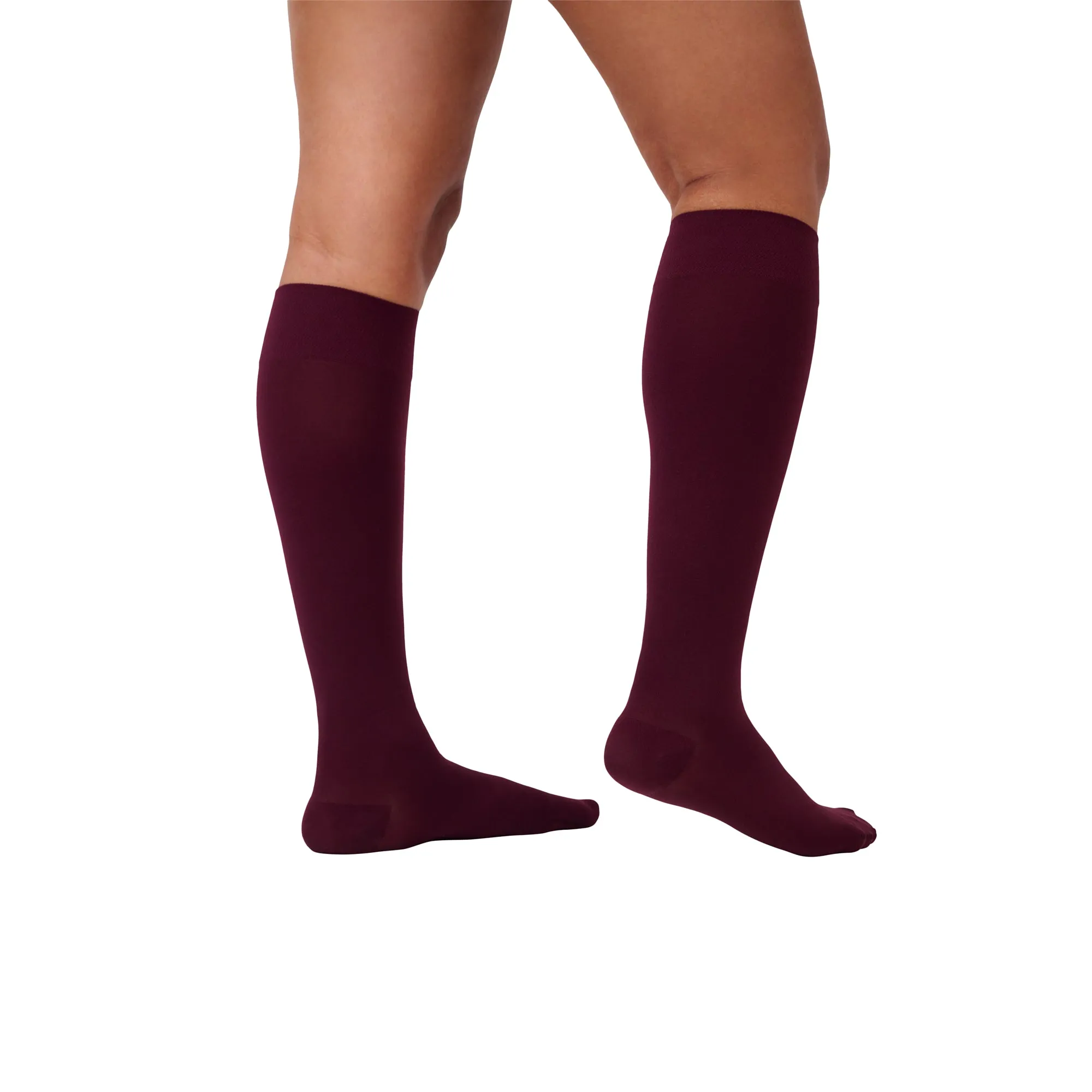 Kniestrümpfe Soft Touch Conscious 50 / Burgundy sold by ODEEH