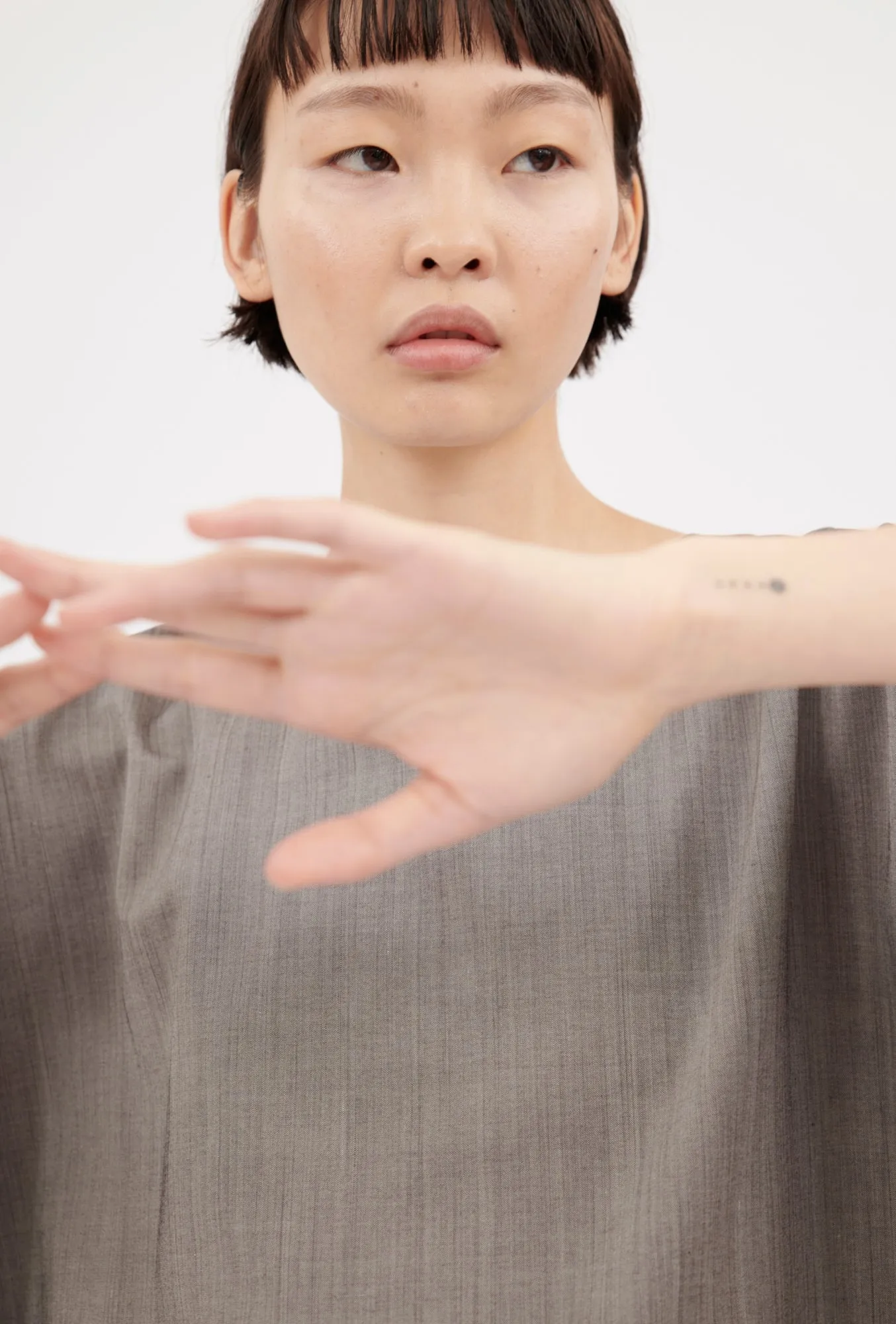 Light Weight Wool Shirt, Taupe sold by ODEEH product image thumbnail 4