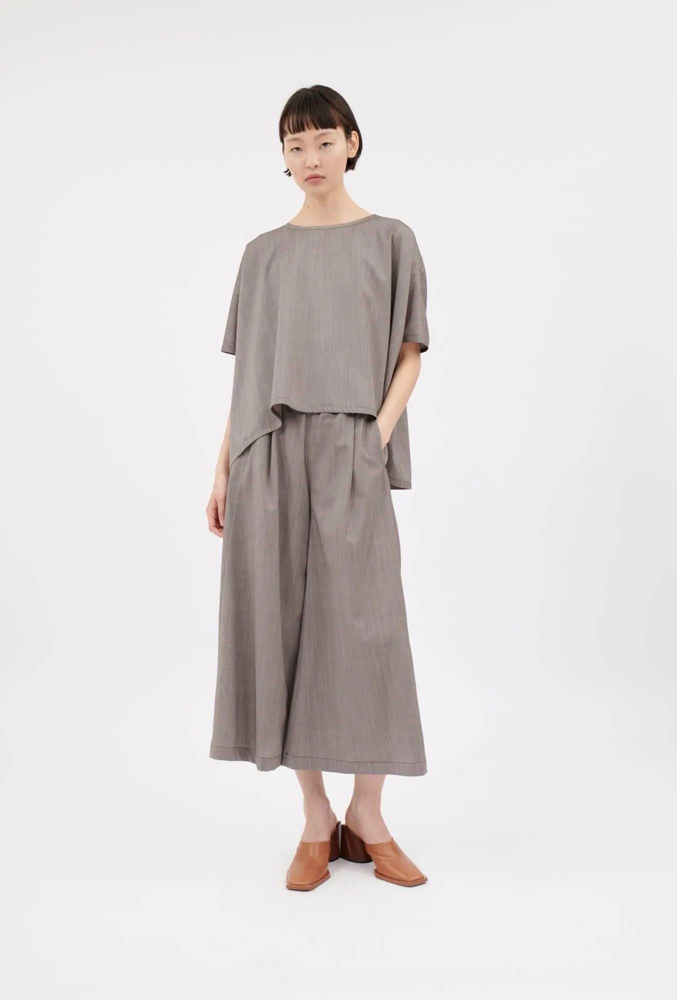 Light Weight Wool Shirt, Taupe sold by ODEEH product image thumbnail 5