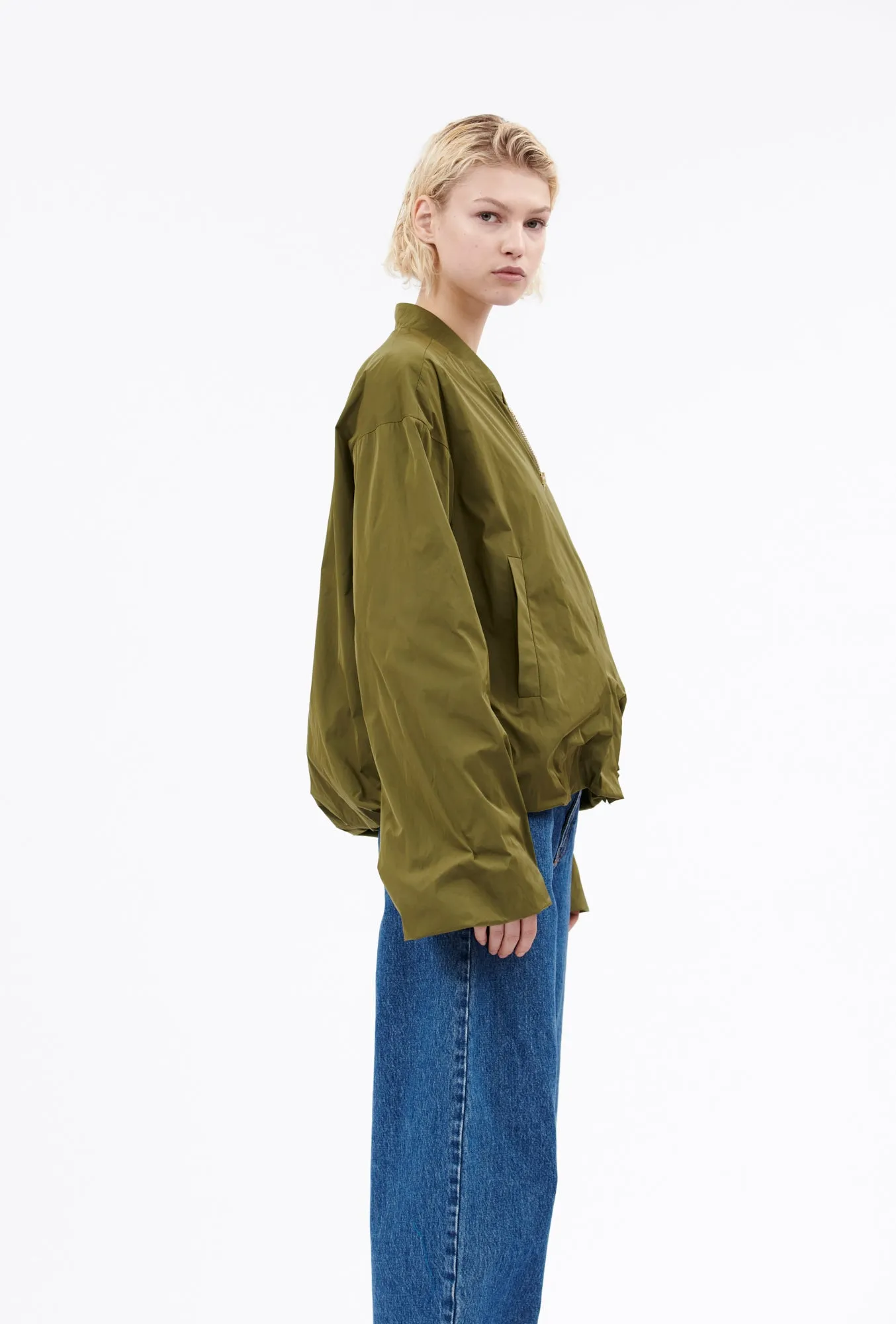 Soft Duchesse Jacke, Goldolive sold by ODEEH product image thumbnail 4