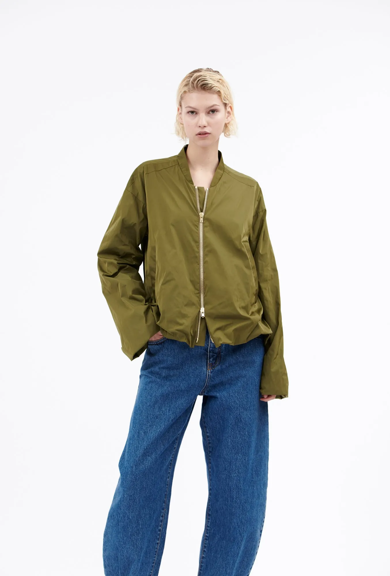 Soft Duchesse Jacke, Goldolive sold by ODEEH product image thumbnail 2