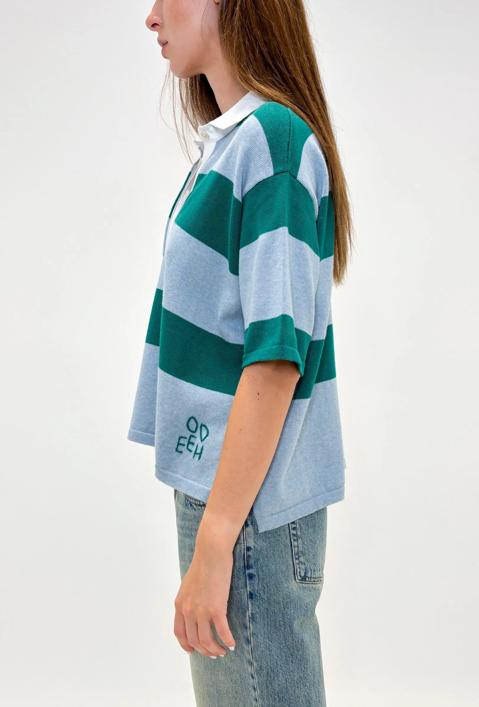 Preppy Polo Shirt, Emerald sold by ODEEH product image thumbnail 3