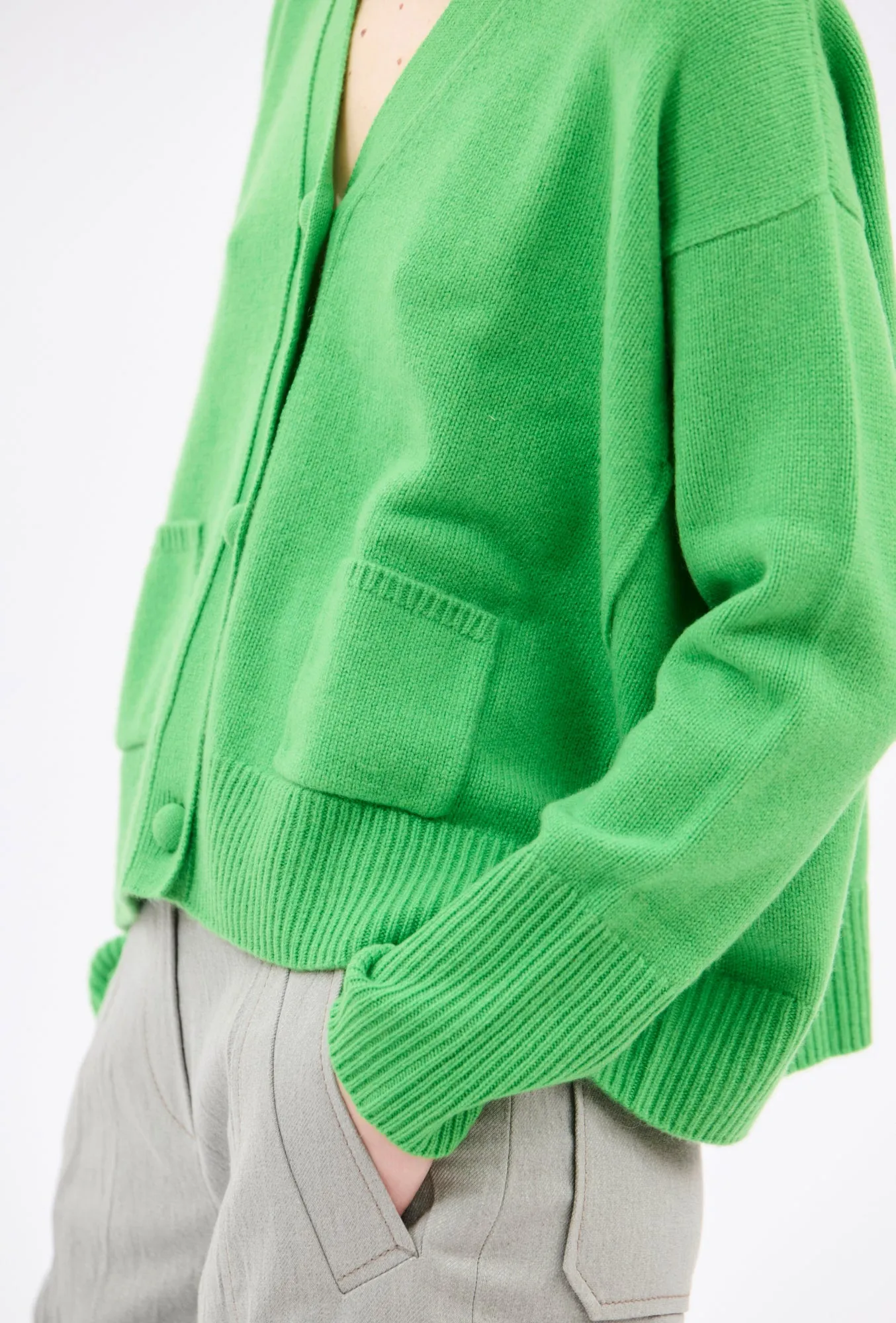 Light Cashmere Cardigan, Maygreen sold by ODEEH product image thumbnail 4