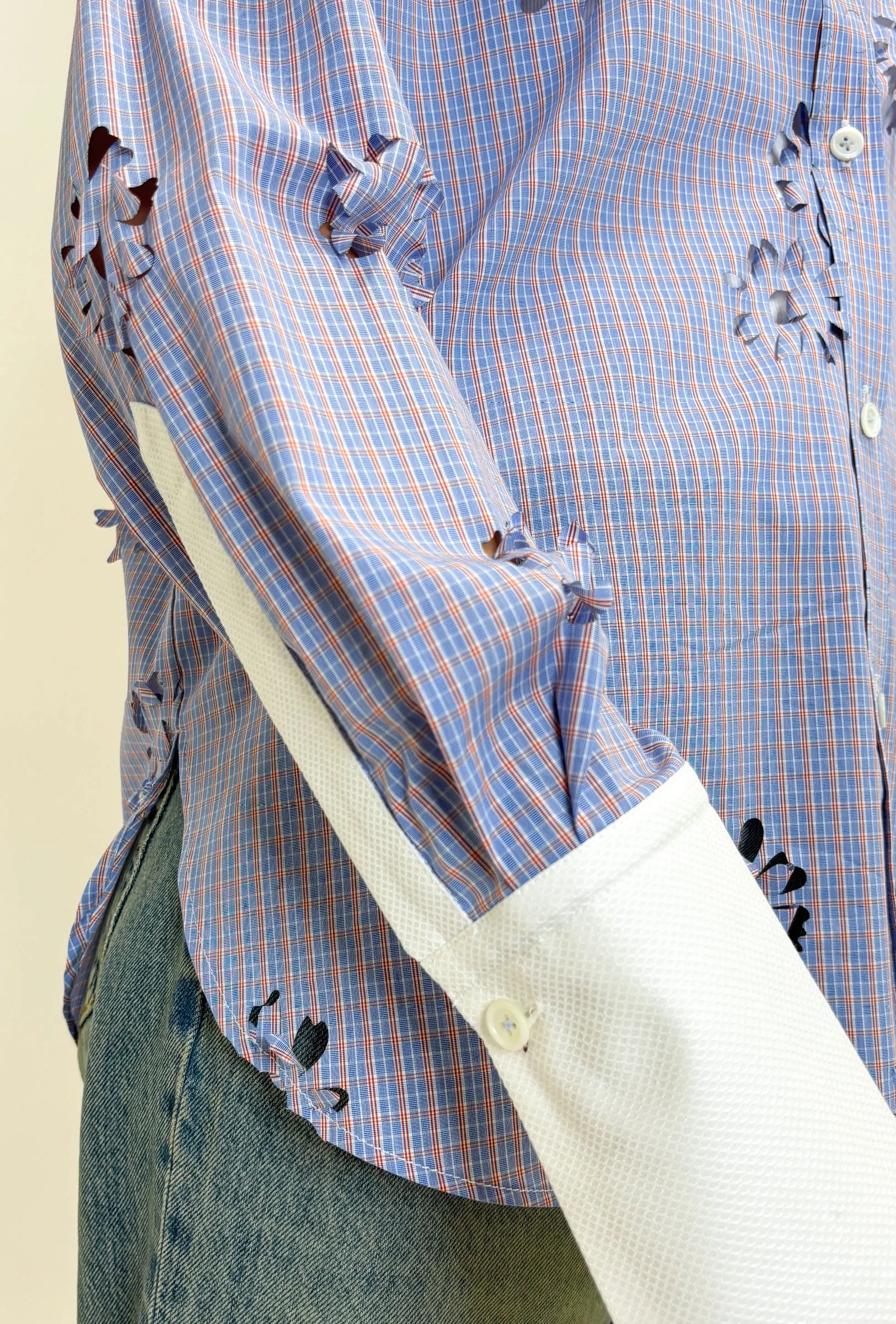 Laser Cut Flowers Bluse, Sky sold by ODEEH product image thumbnail 5