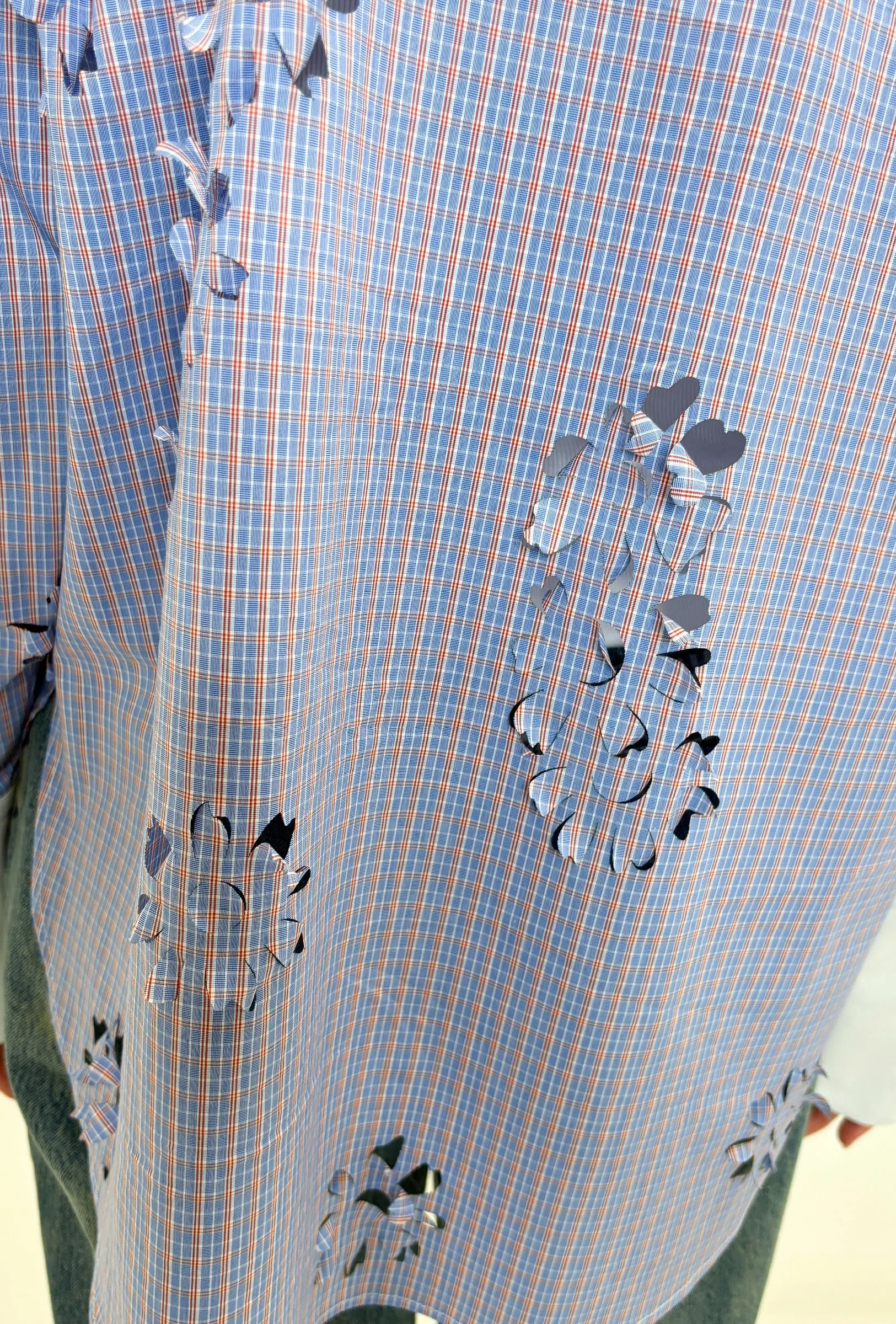 Laser Cut Flowers Bluse, Sky sold by ODEEH product image thumbnail 4