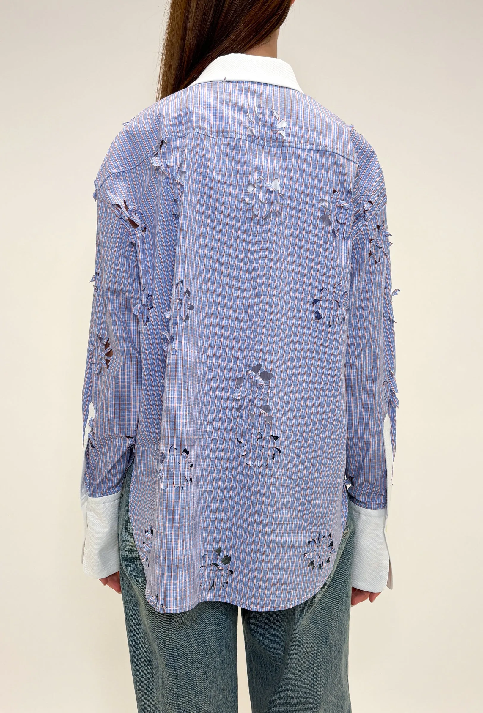 Laser Cut Flowers Bluse, Sky sold by ODEEH product image thumbnail 3