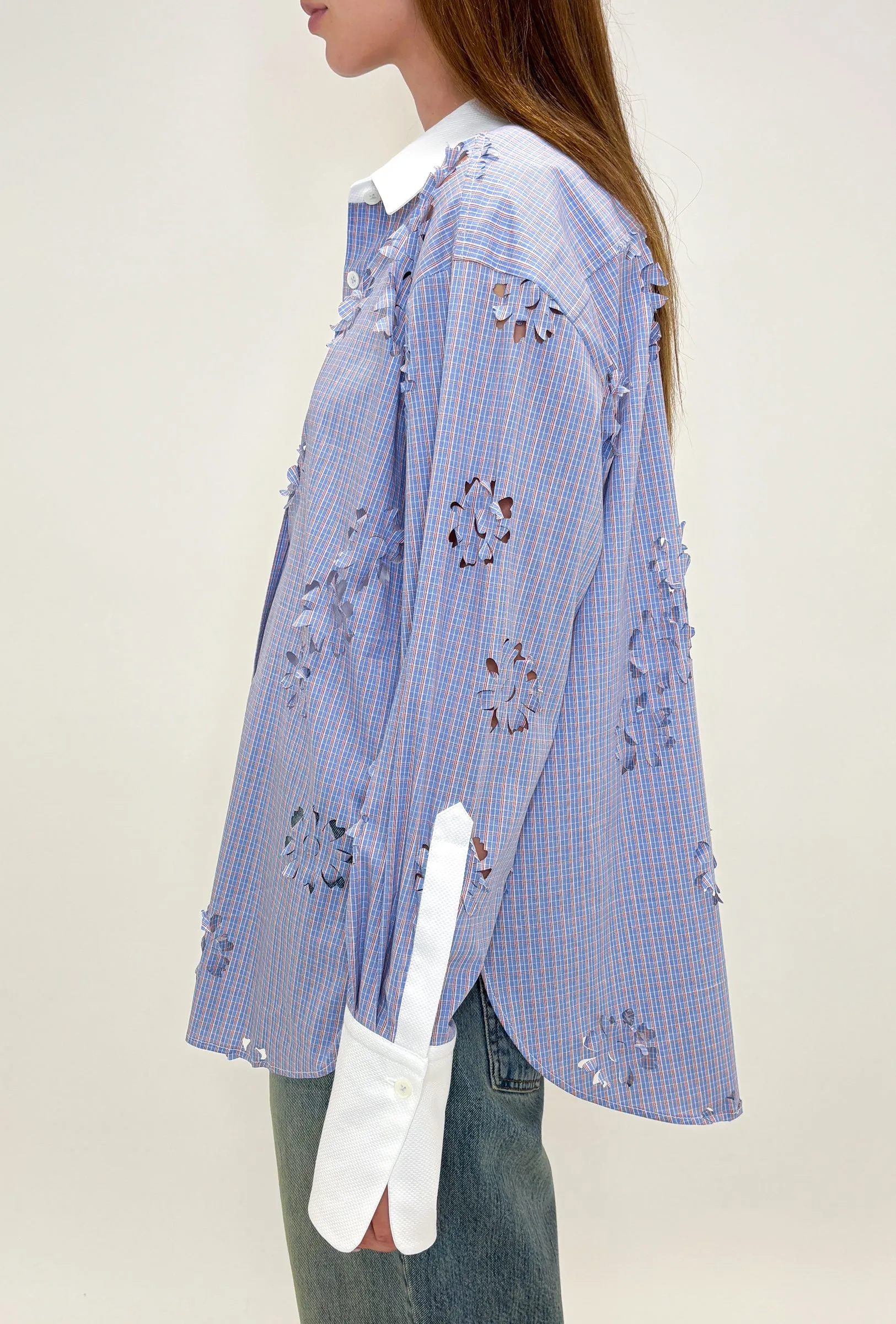 Laser Cut Flowers Bluse, Sky sold by ODEEH product image thumbnail 2