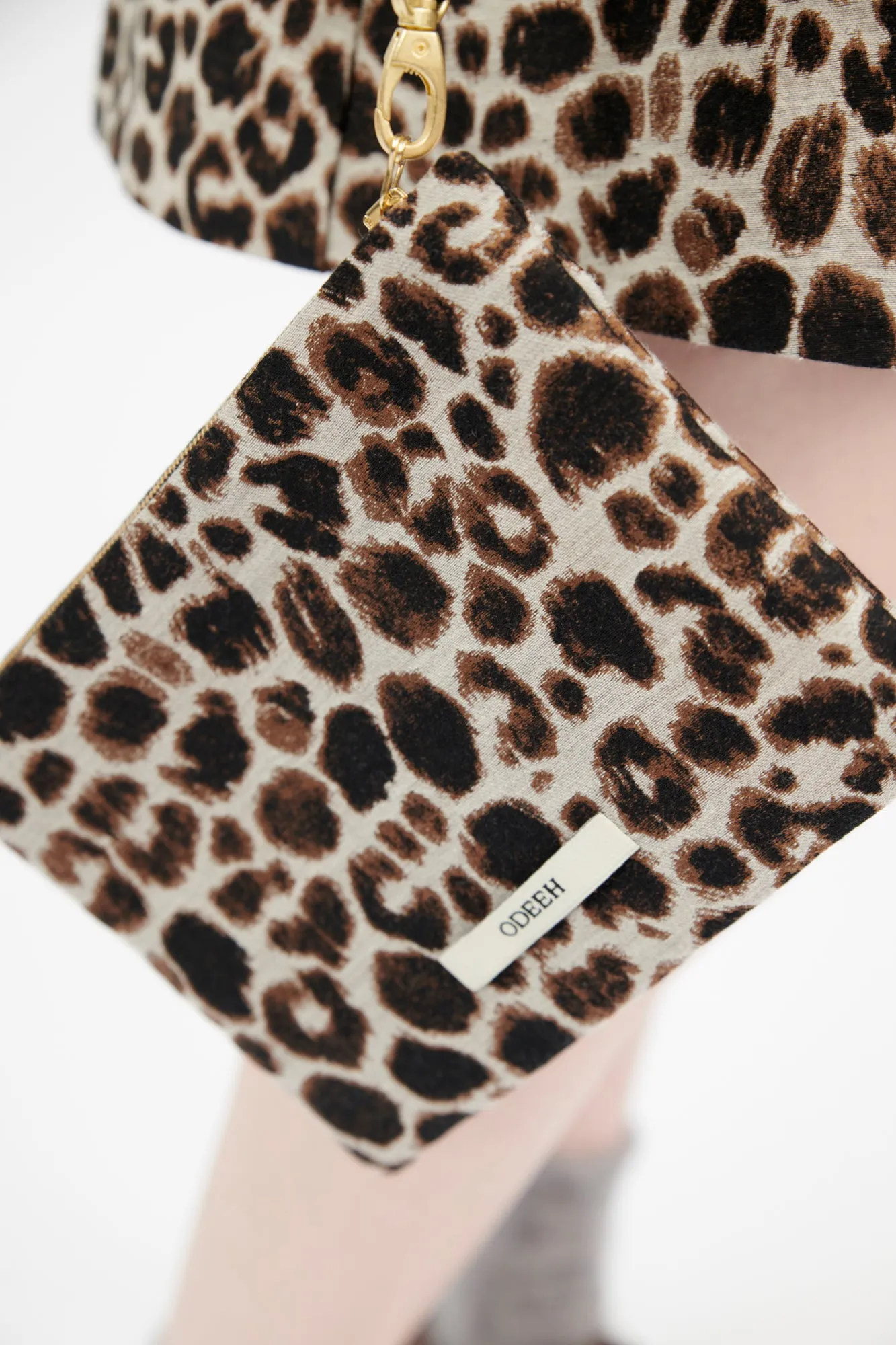 Snow Leopard Clutch, Myrrh sold by ODEEH product image thumbnail 2