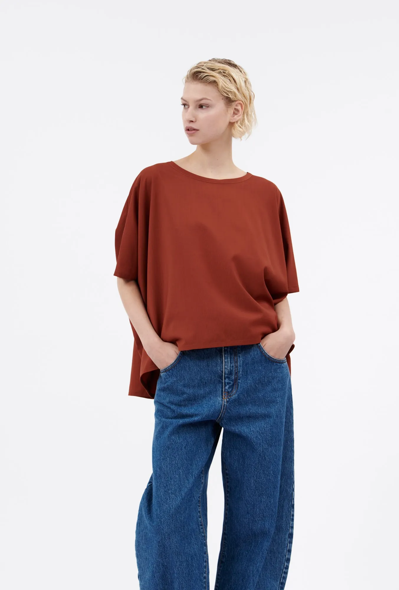 Light Oxford Wool Shirt, Spice sold by ODEEH