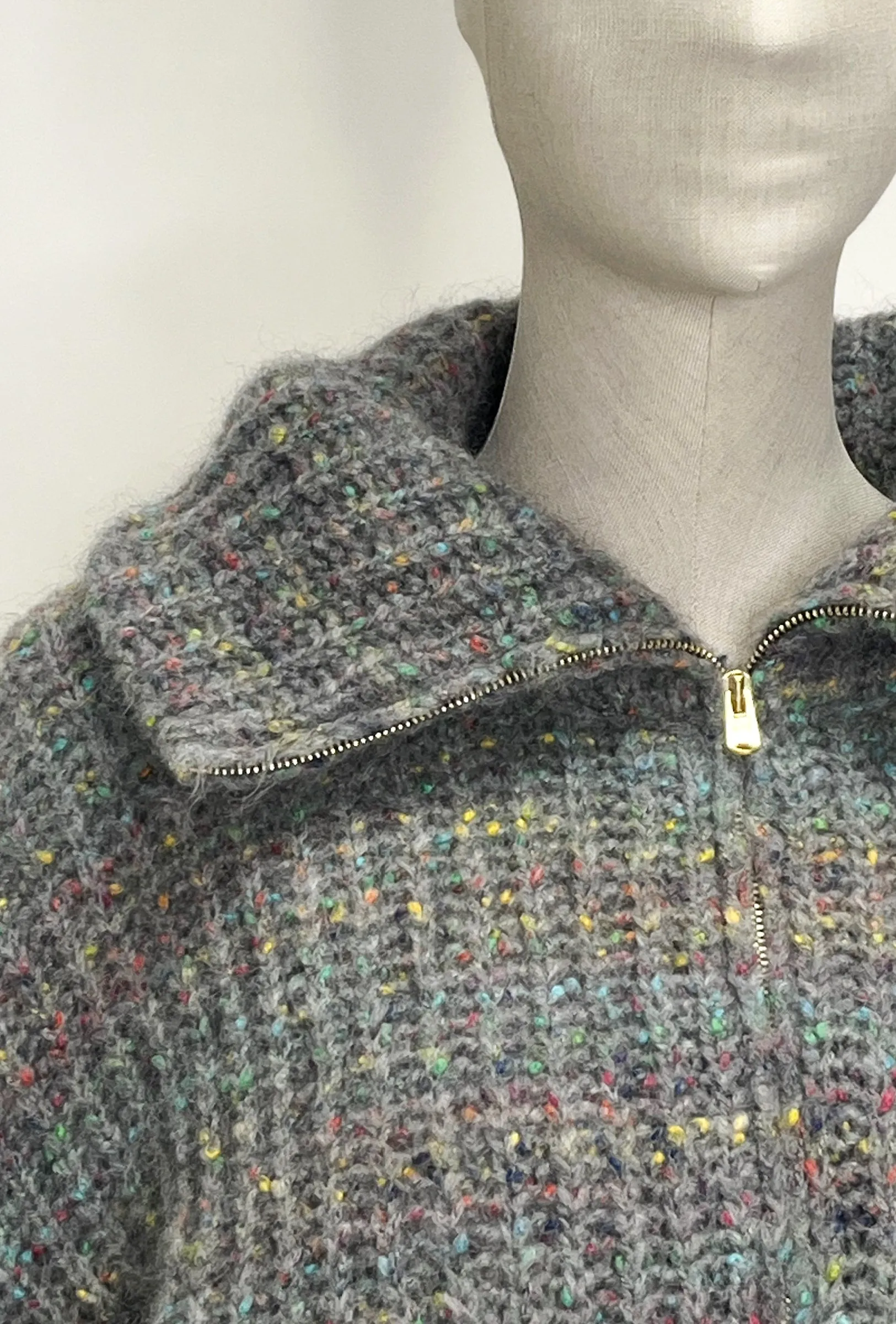 WOOL MOHAIR TWEED Cardigan, Marble sold by ODEEH product image thumbnail 4