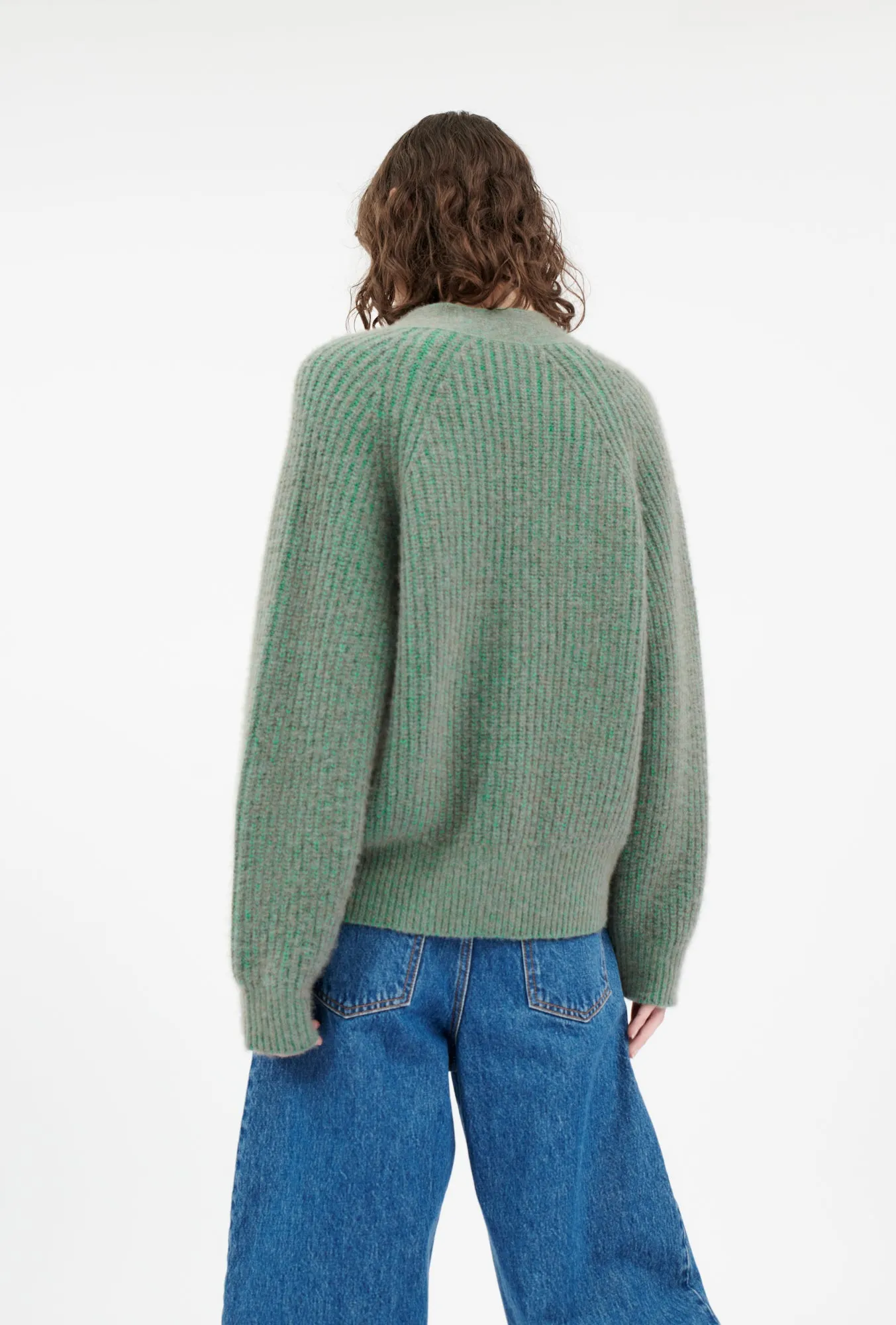 CASHMERE COTTON VANISÈ Cardigan, Shamrock sold by ODEEH product image thumbnail 3