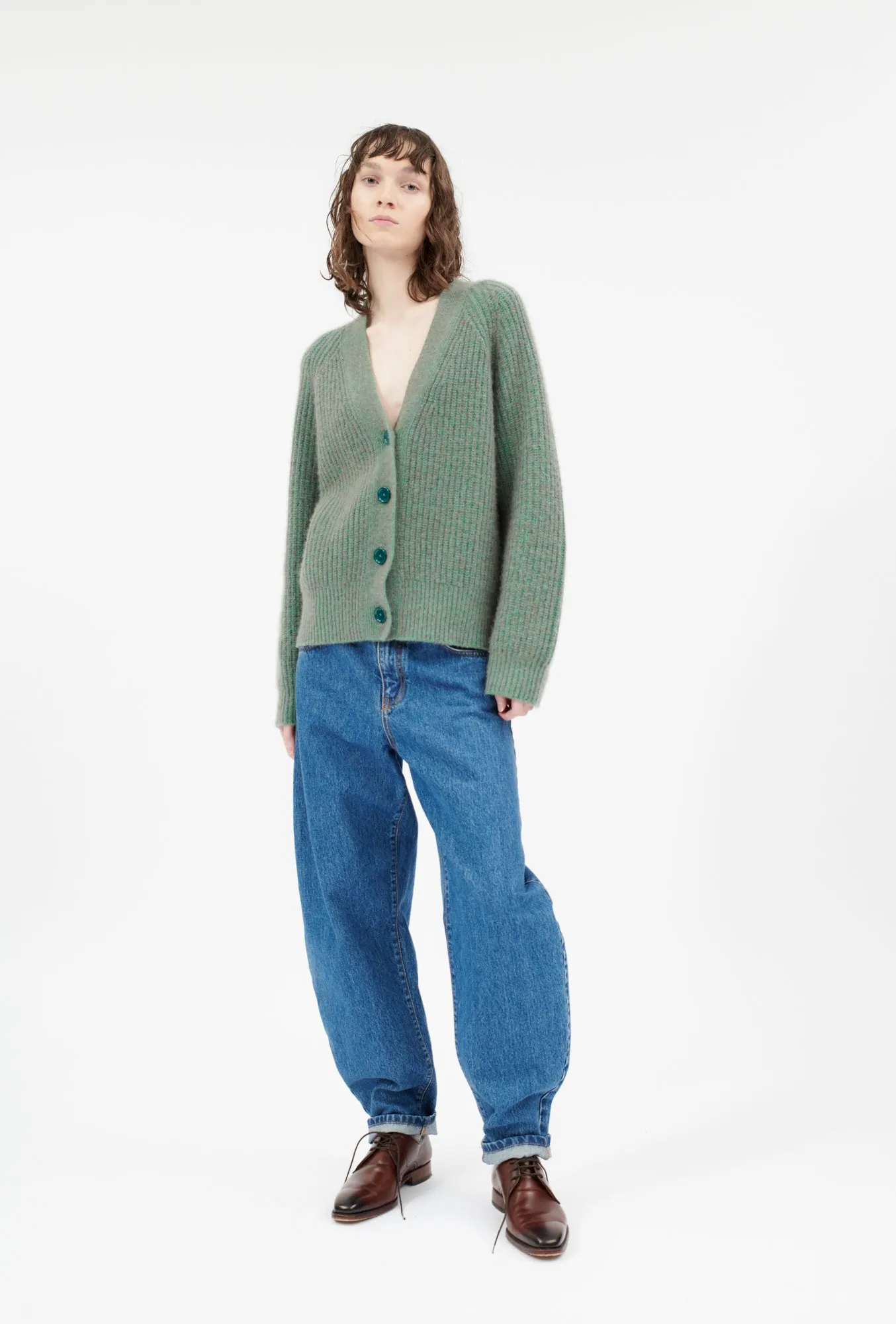 CASHMERE COTTON VANISÈ Cardigan, Shamrock sold by ODEEH product image thumbnail 5
