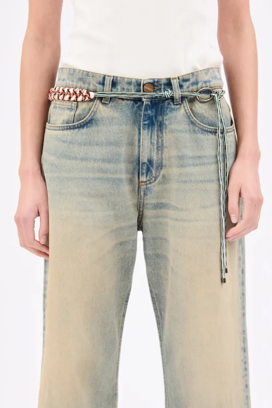 Knitted Belt, Orange made by ODEEH