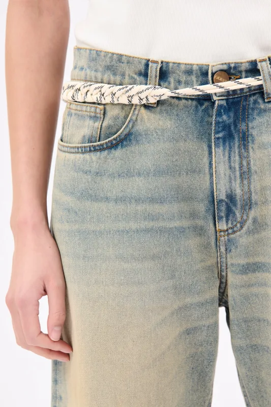 Knitted Belt, Offwhite made by ODEEH