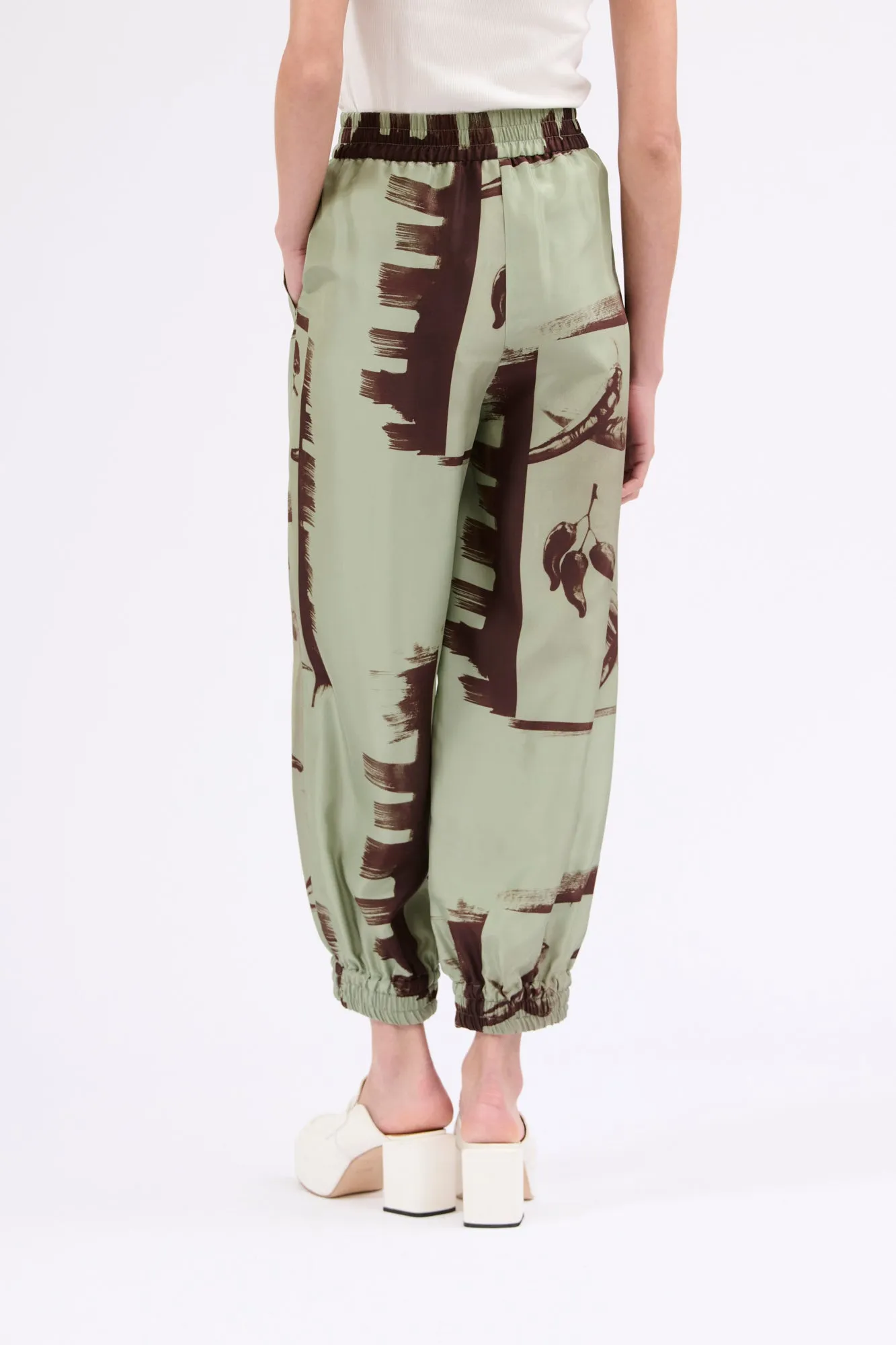 Aquarell Chillies Hose, Sage sold by ODEEH product image thumbnail 3