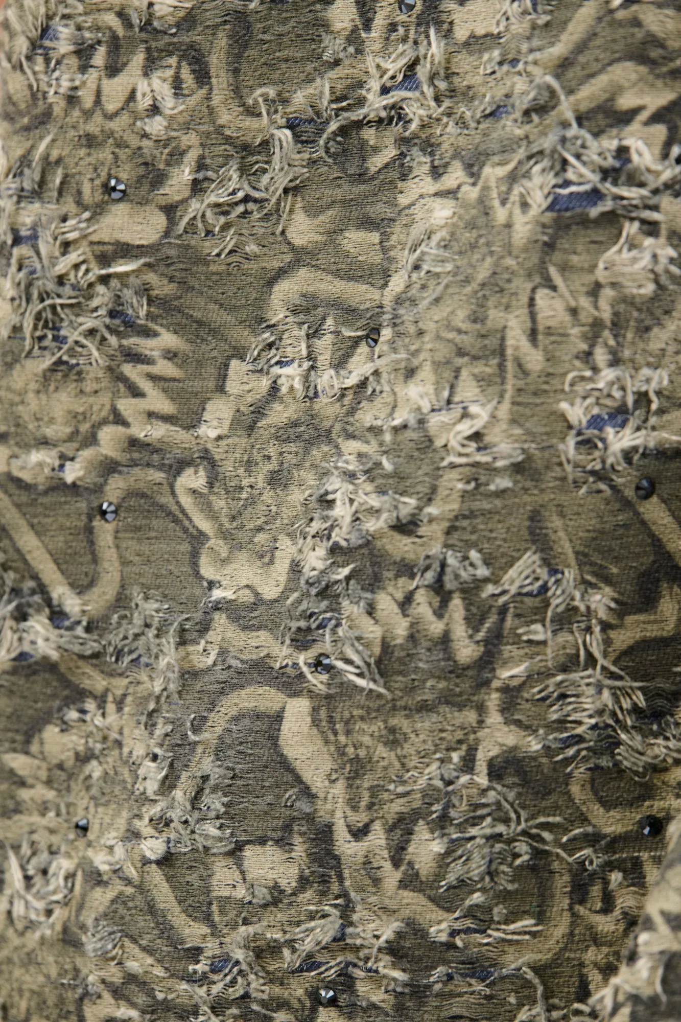 Destructured Jacquard Kleid, Dark Khaki sold by ODEEH product image thumbnail 4