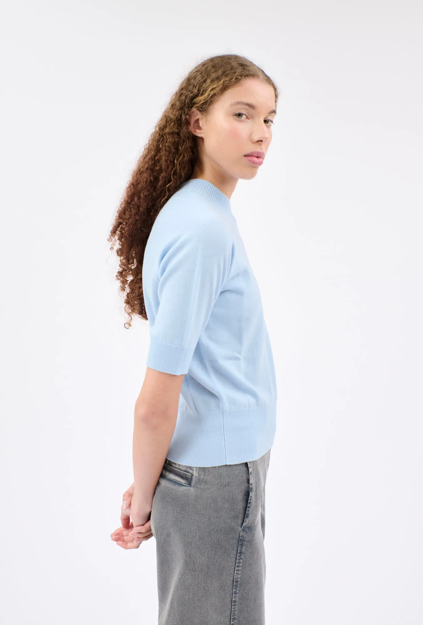 Light Cashmere Pullover, Ciel sold by ODEEH product image thumbnail 2