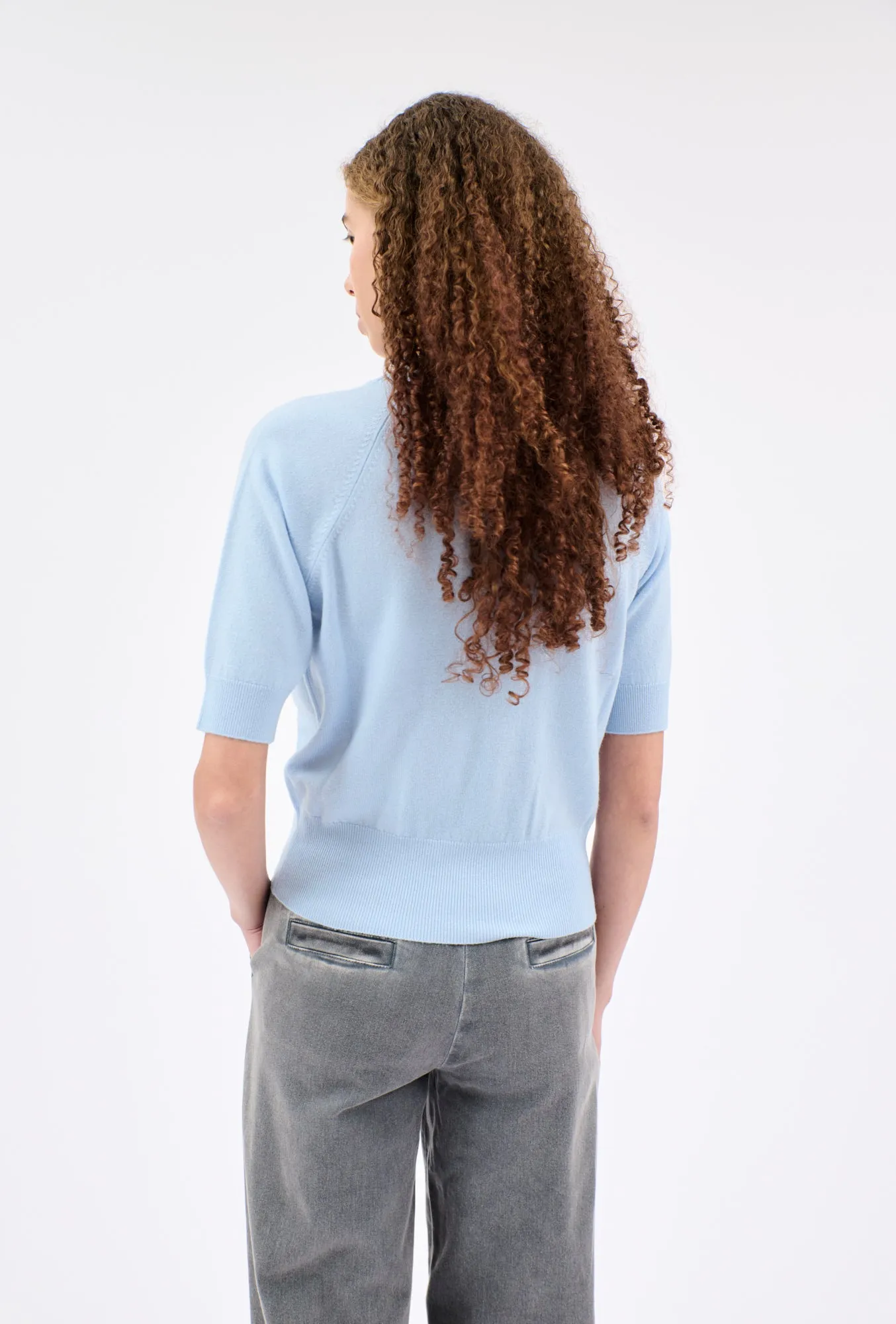 Light Cashmere Pullover, Ciel sold by ODEEH product image thumbnail 3