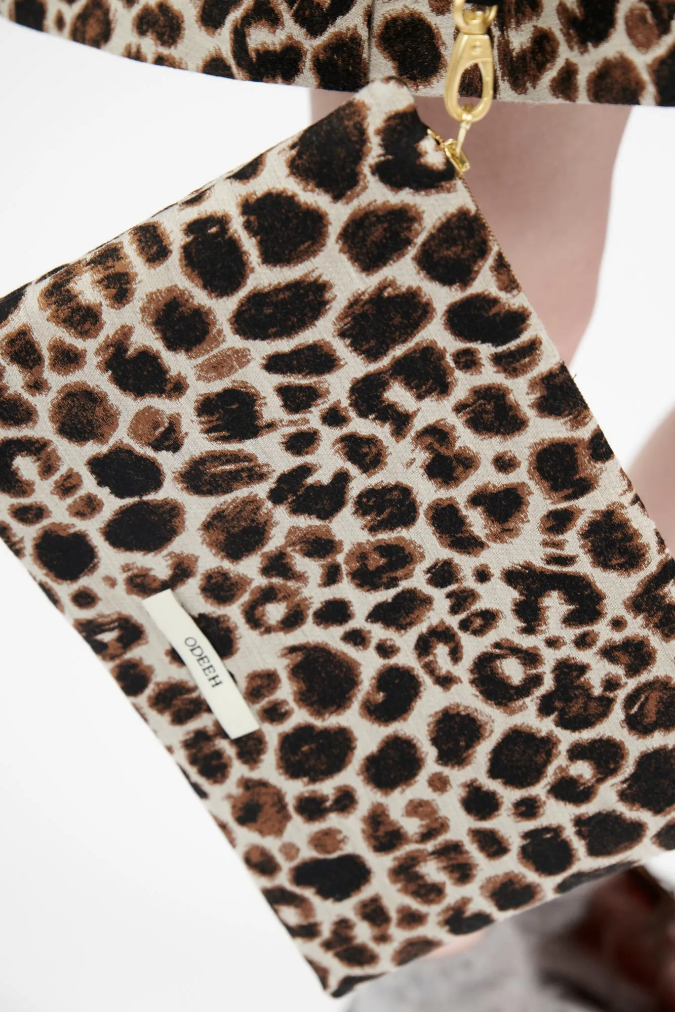 Snow Leopard Clutch, Myrrh sold by ODEEH product image thumbnail 2