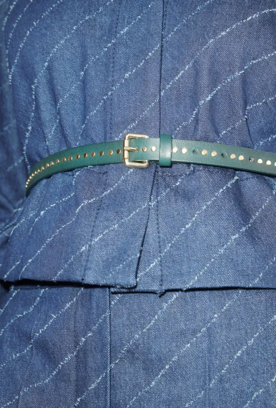 Leather Belt, Night Forest made by ODEEH