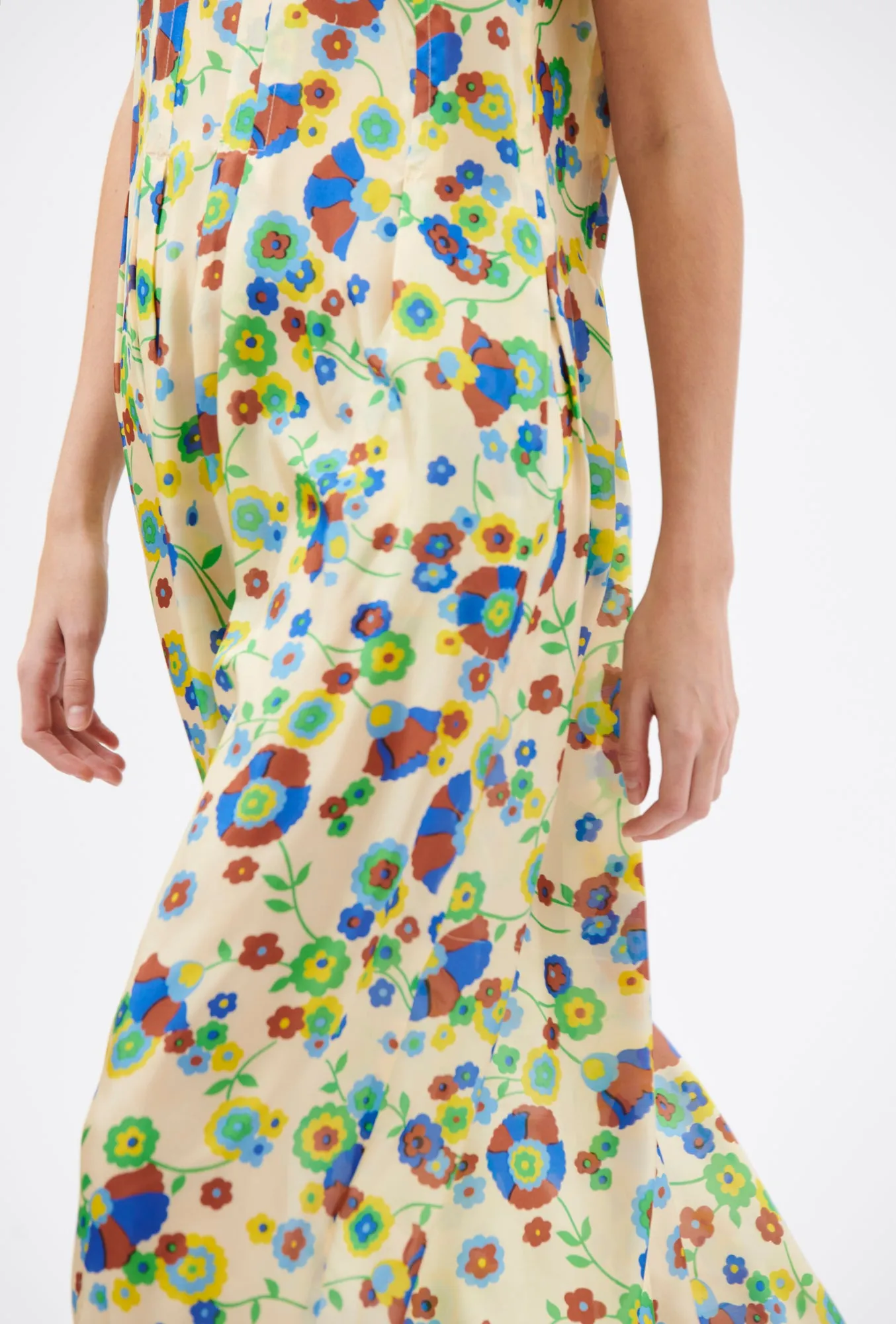 Florets Kleid, Pale Yellow sold by ODEEH product image thumbnail 4