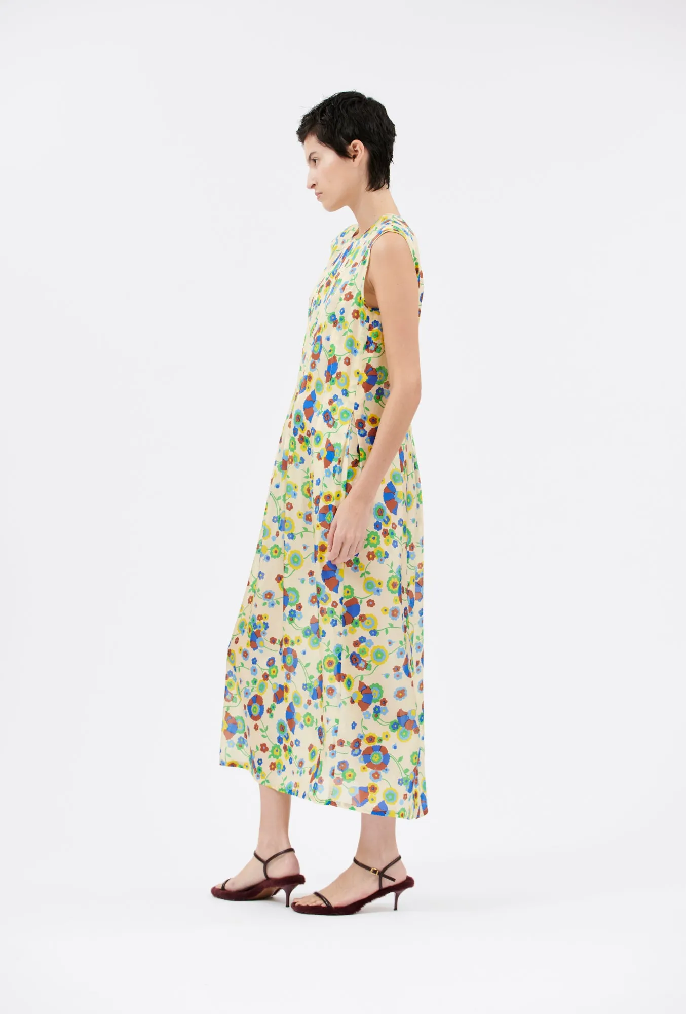 Florets Kleid, Pale Yellow sold by ODEEH product image thumbnail 2