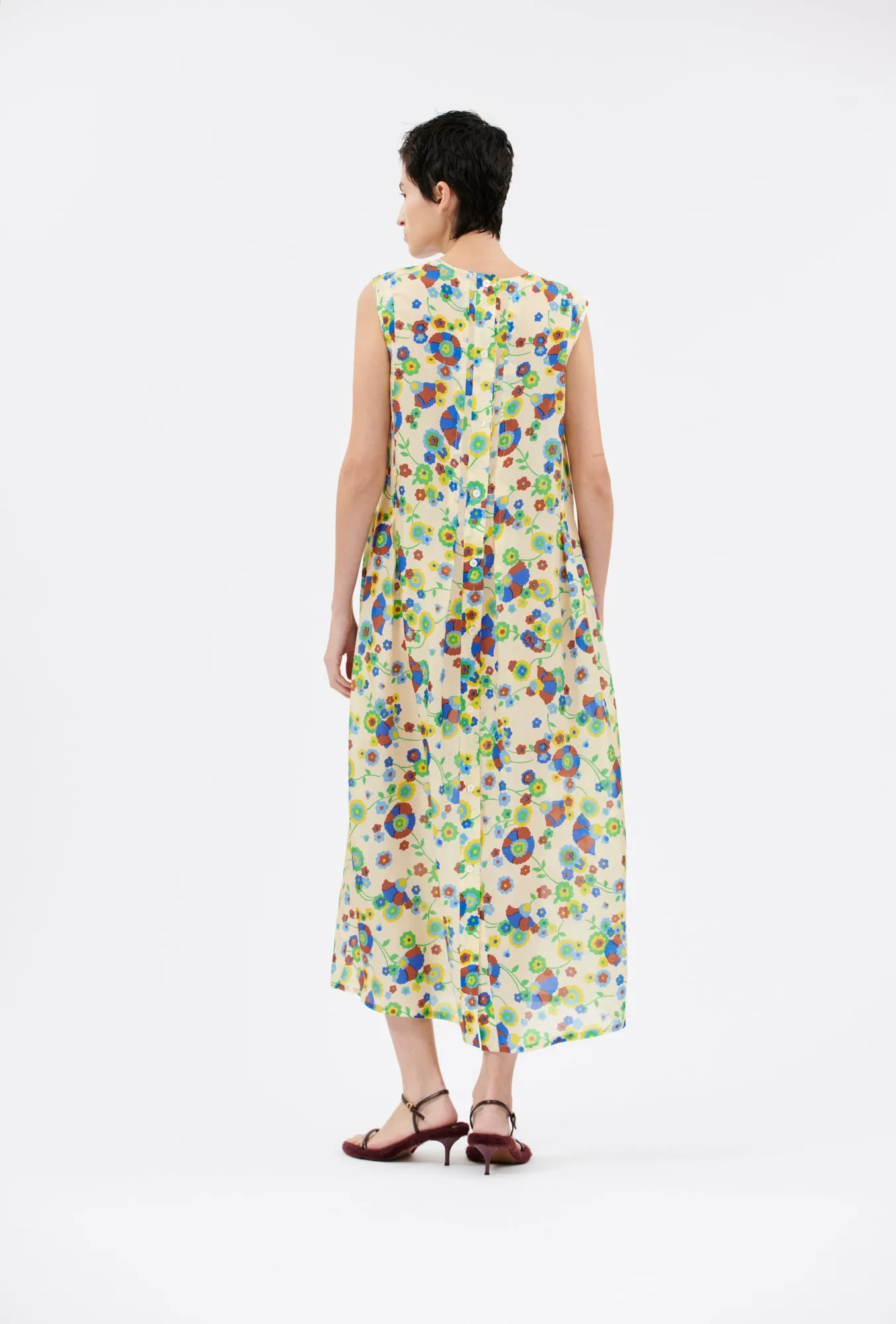 Florets Kleid, Pale Yellow sold by ODEEH product image thumbnail 3