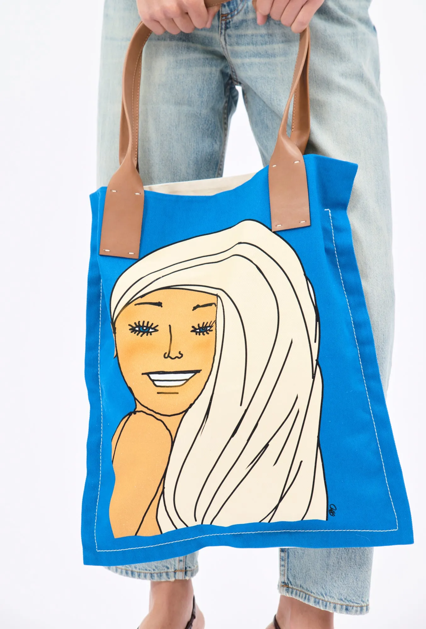 ODEEH Painting Tasche, Capri Blue sold by ODEEH product image thumbnail 4