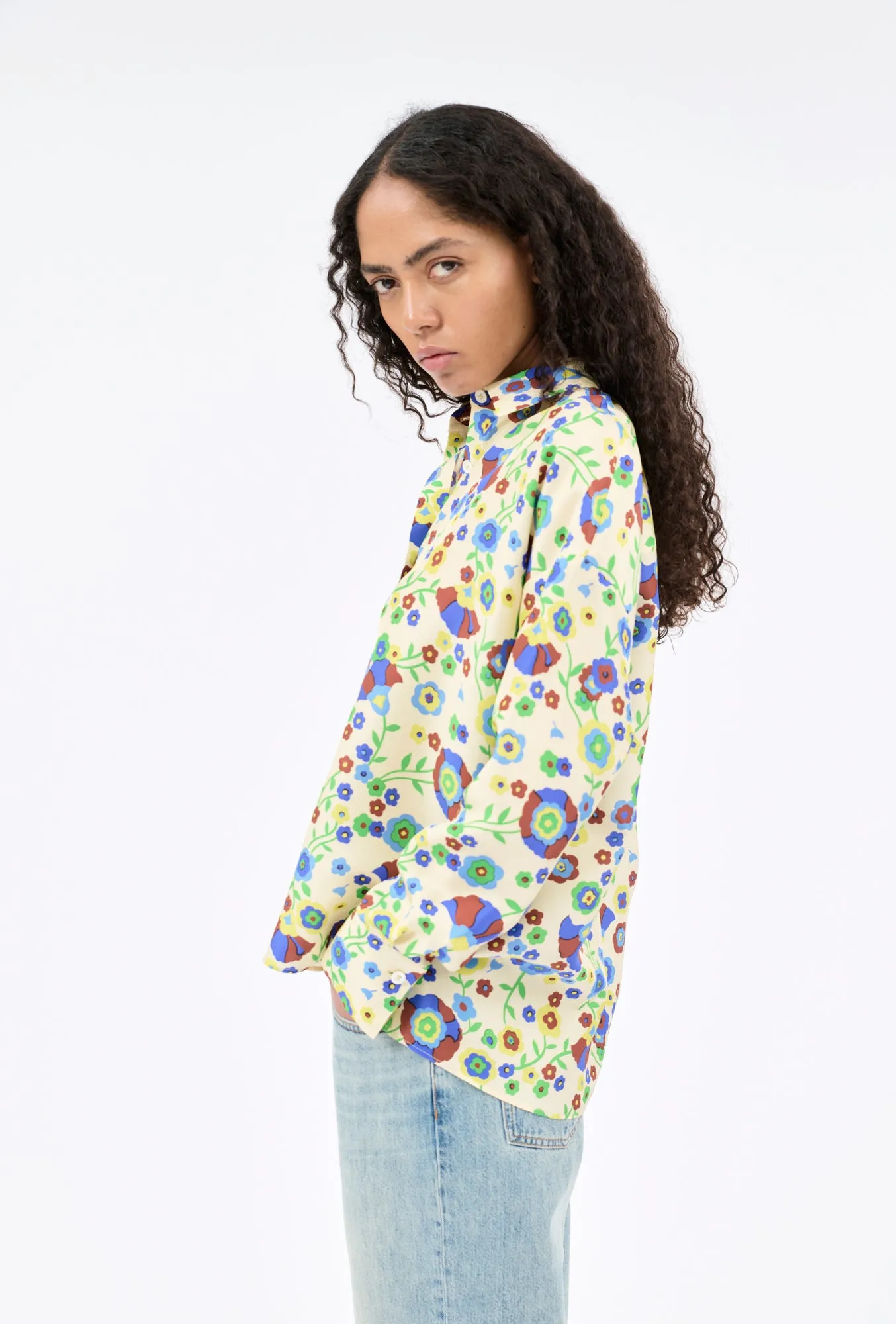Florets Bluse, Pale Yellow sold by ODEEH product image thumbnail 3