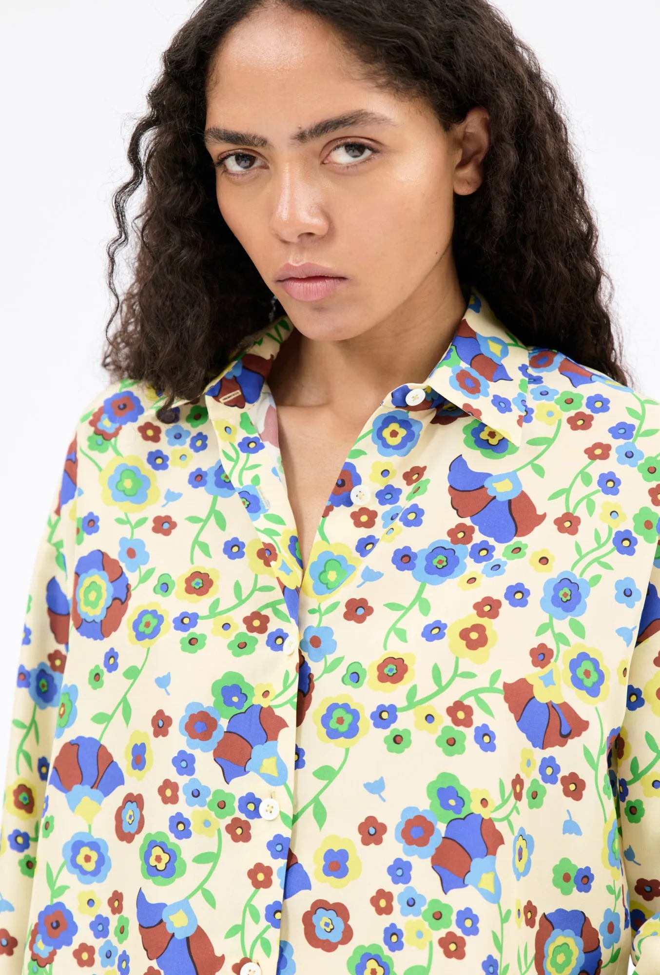 Florets Bluse, Pale Yellow sold by ODEEH product image thumbnail 5