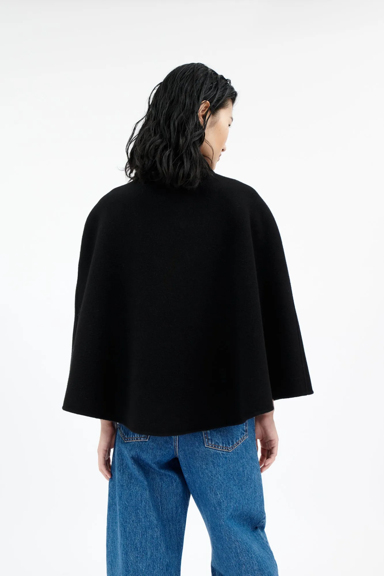 Spongy Double Face Cape, Jet Black sold by ODEEH product image thumbnail 4