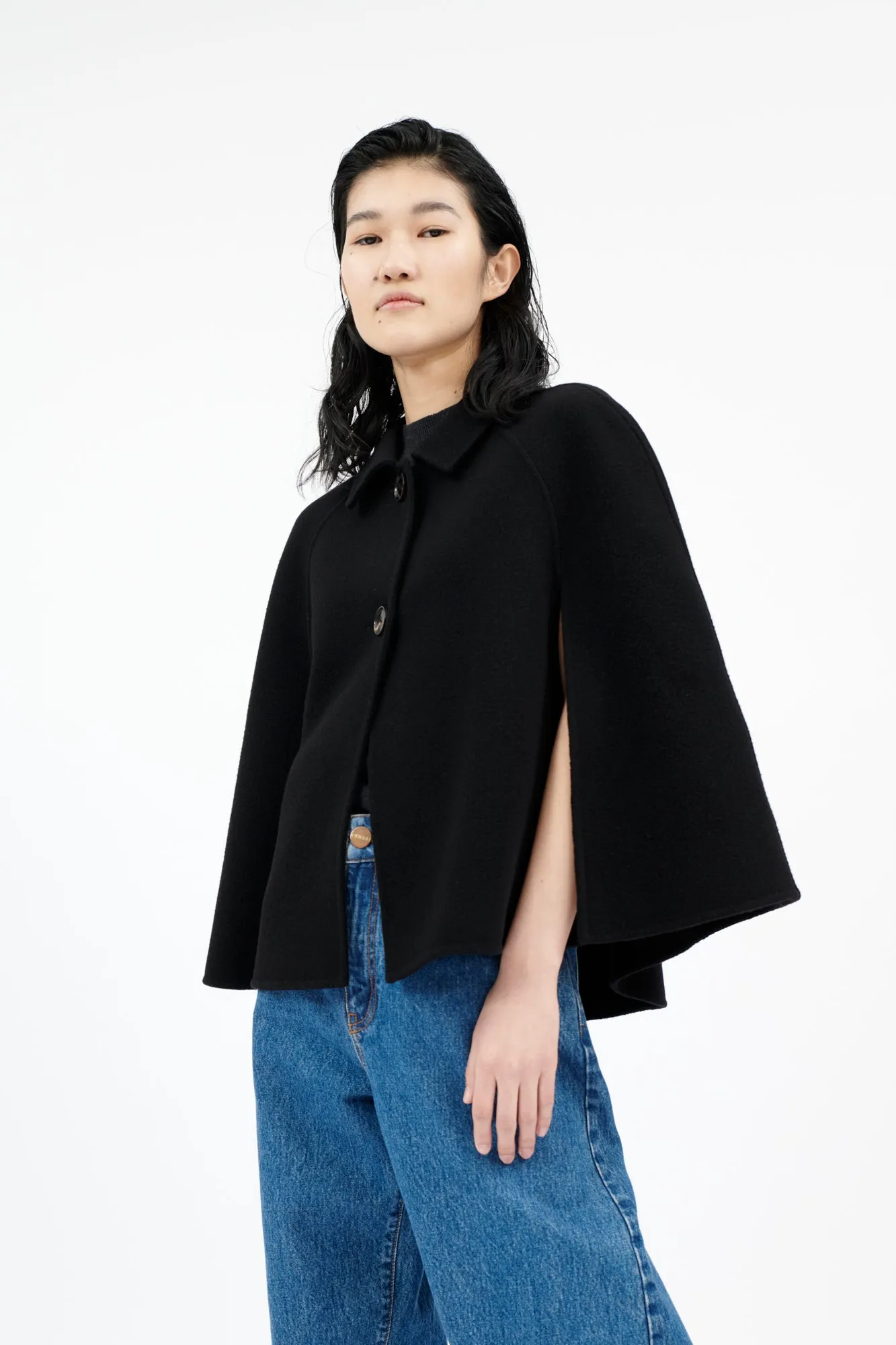 Spongy Double Face Cape, Jet Black sold by ODEEH product image thumbnail 2