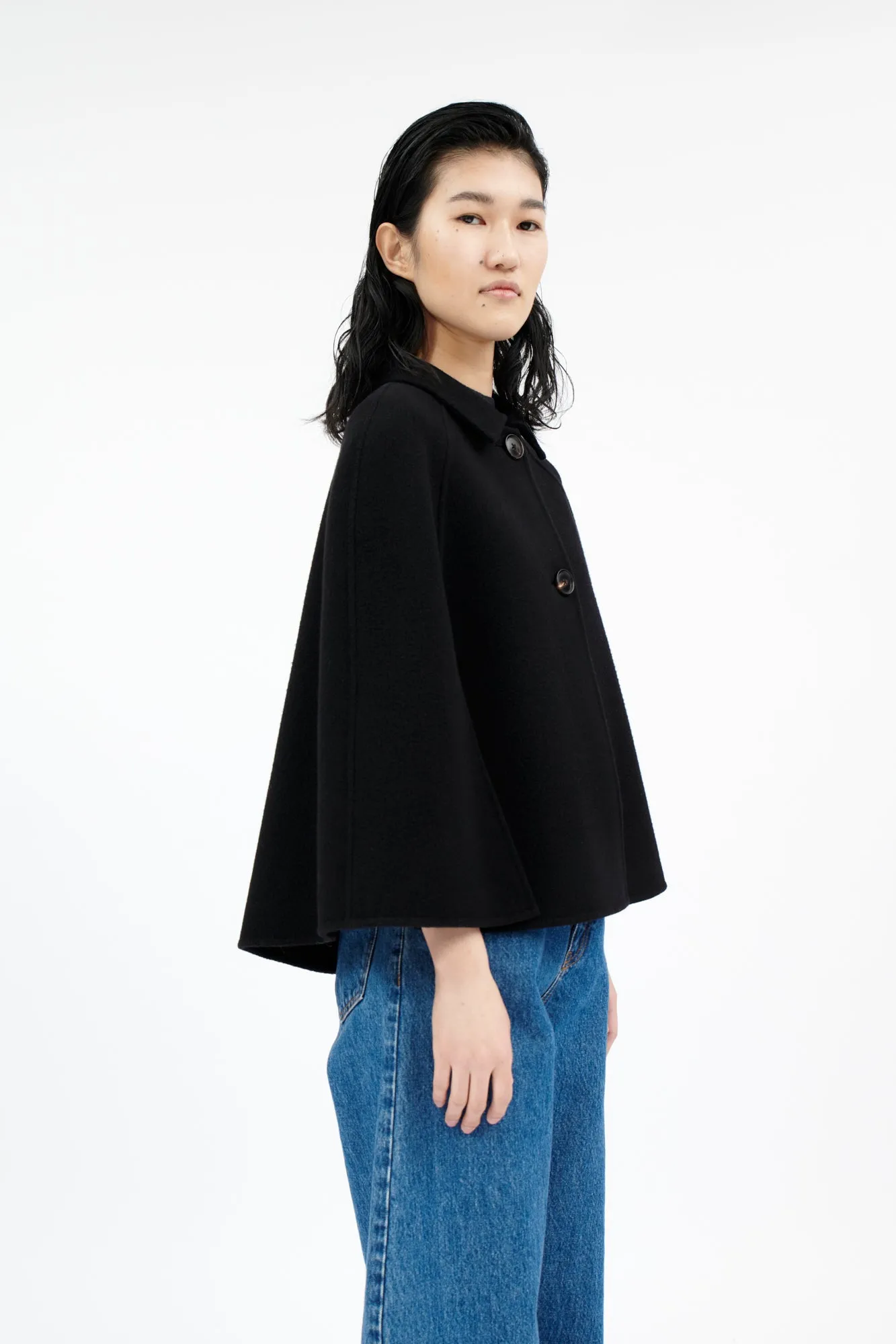 Spongy Double Face Cape, Jet Black sold by ODEEH product image thumbnail 3