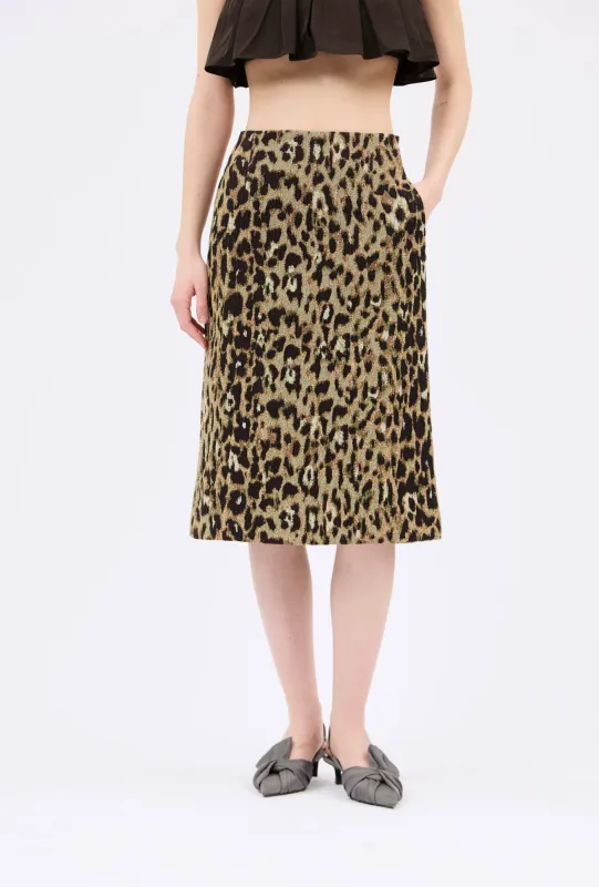 Jacquard Leo Rock, Brown Olive made by ODEEH